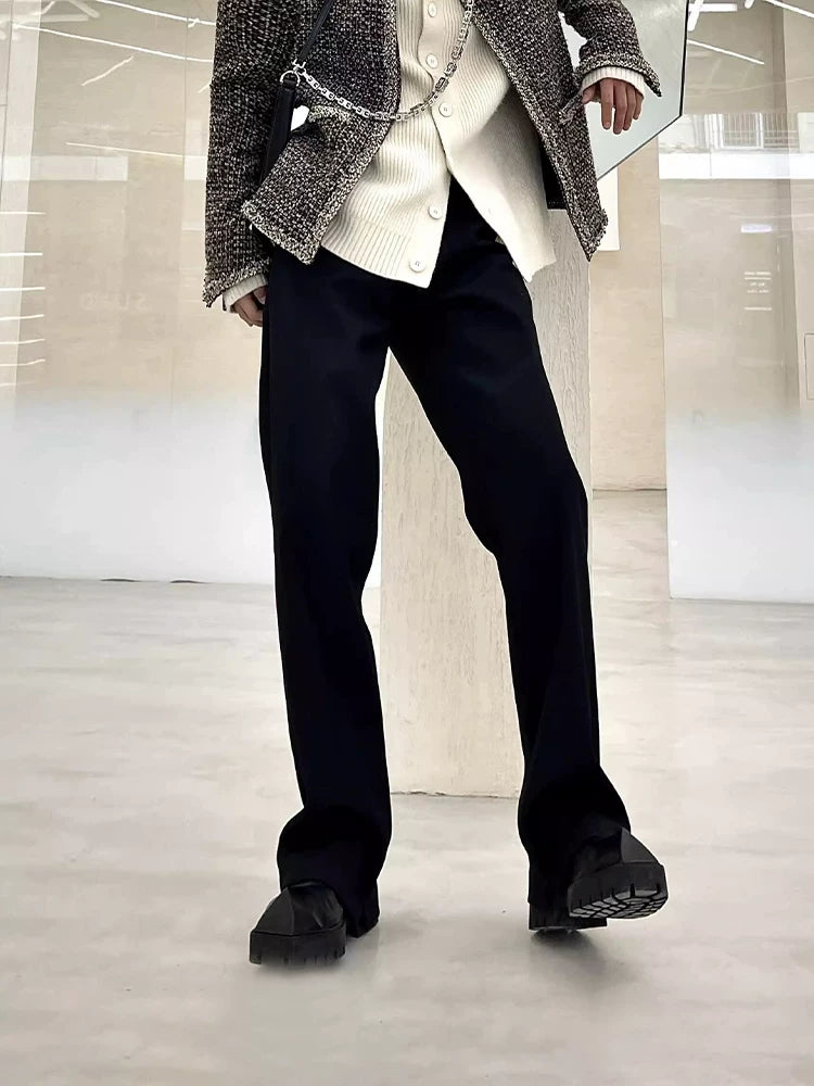 Gallery Noir Straight-Leg Trousers