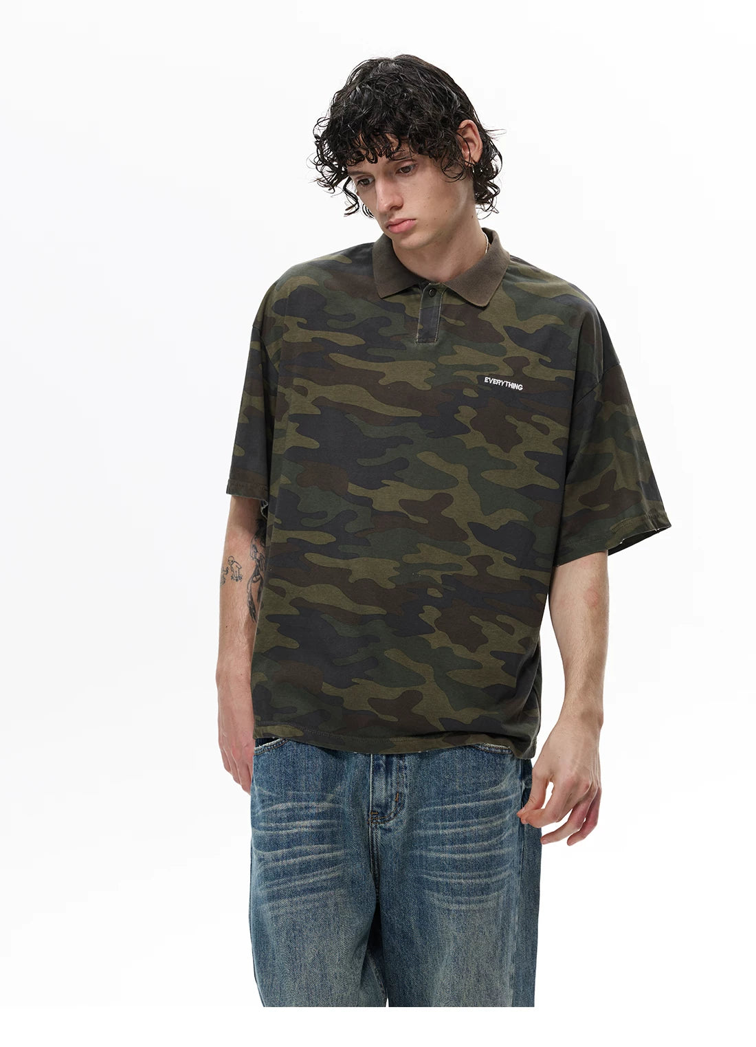 Everything Camo Polo Tee
