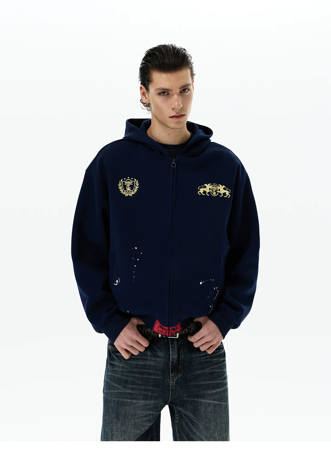 Regal Crest Unicorn Zip Hoodie