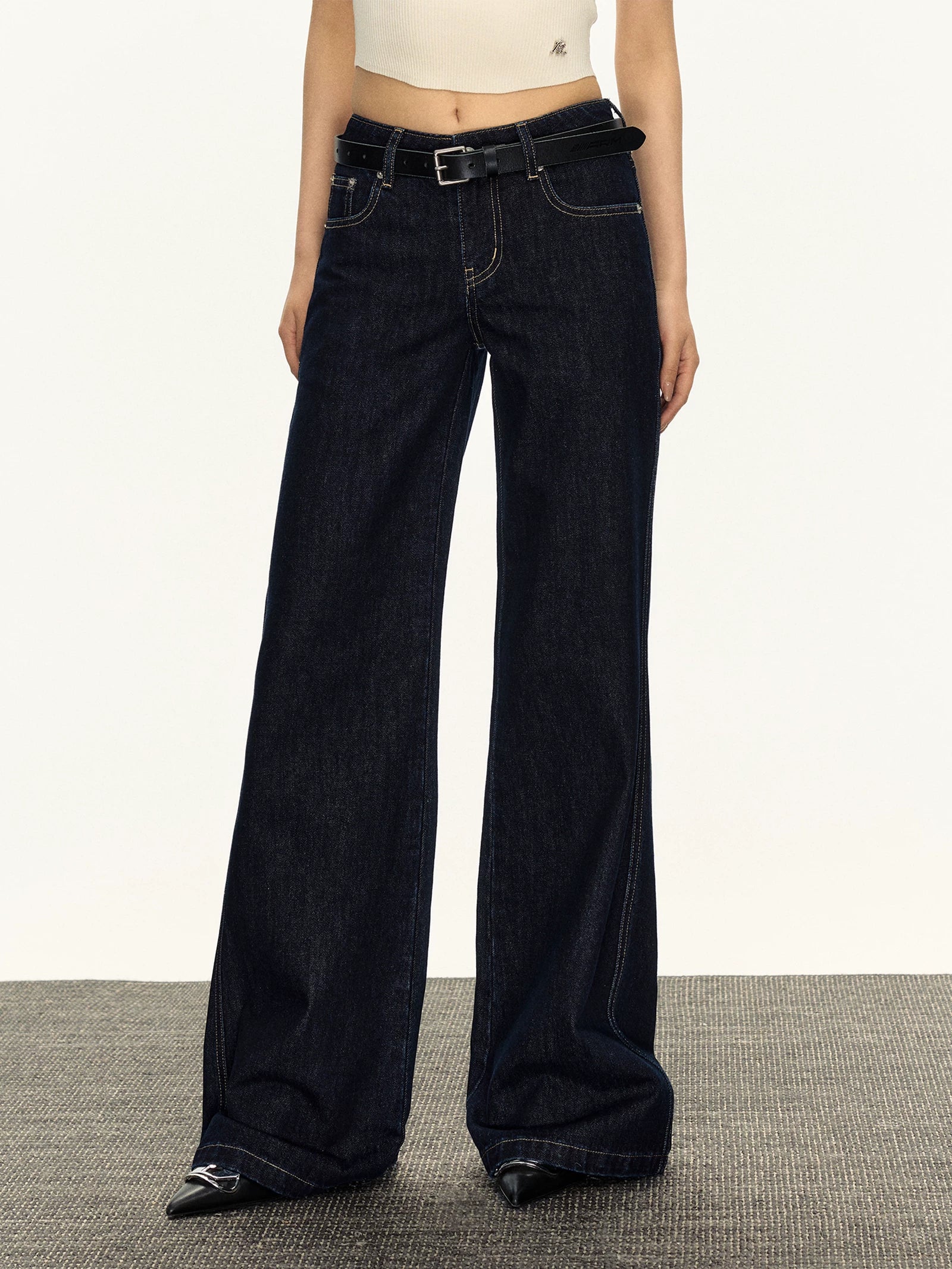 High Rise Wide Leg Slimming Loose Jeans