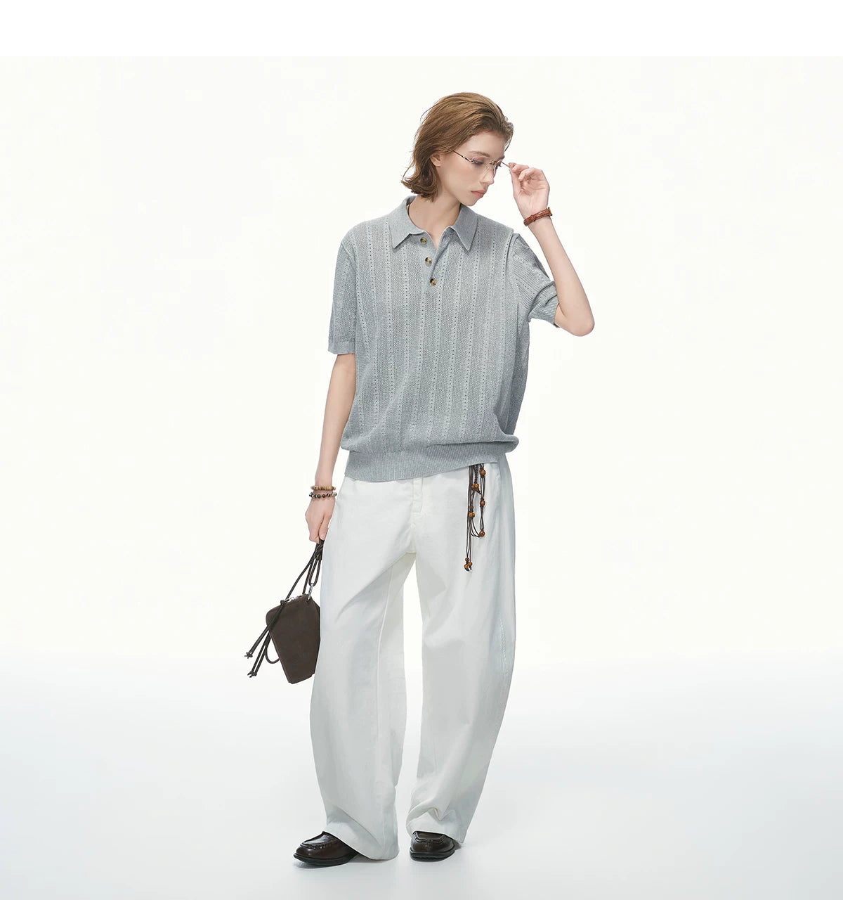 Breezeweave Pointelle Knit Polo