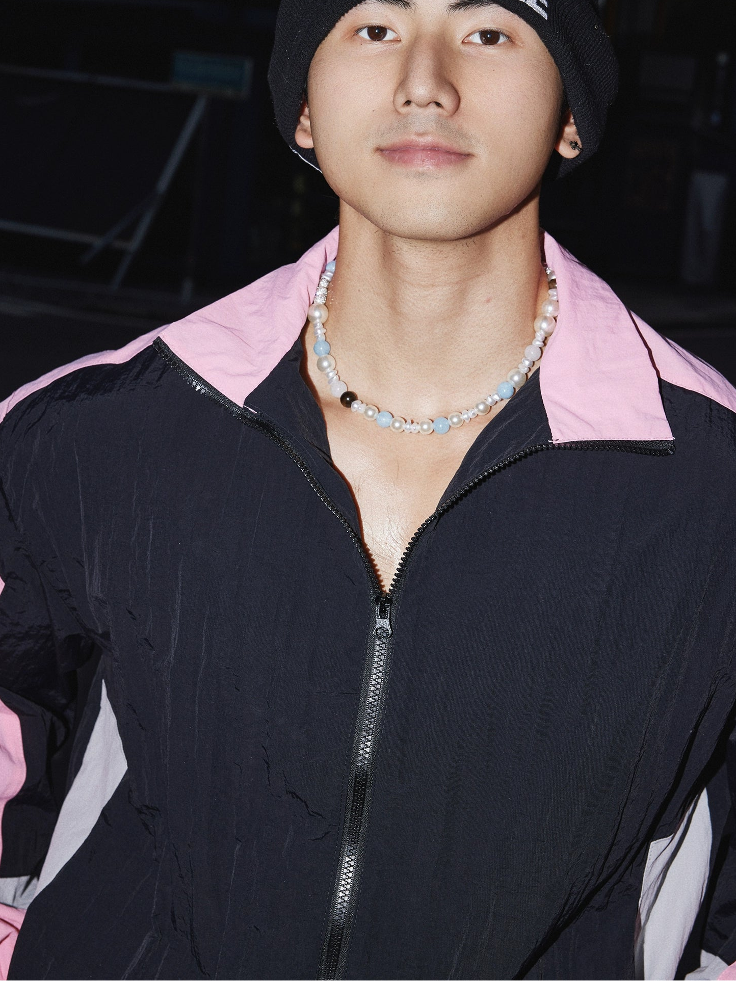 Retro Pastel Windbreaker Jacket