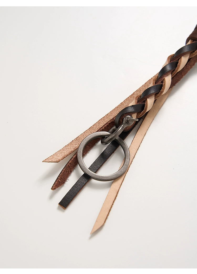 Leather Keychain Accessories Set