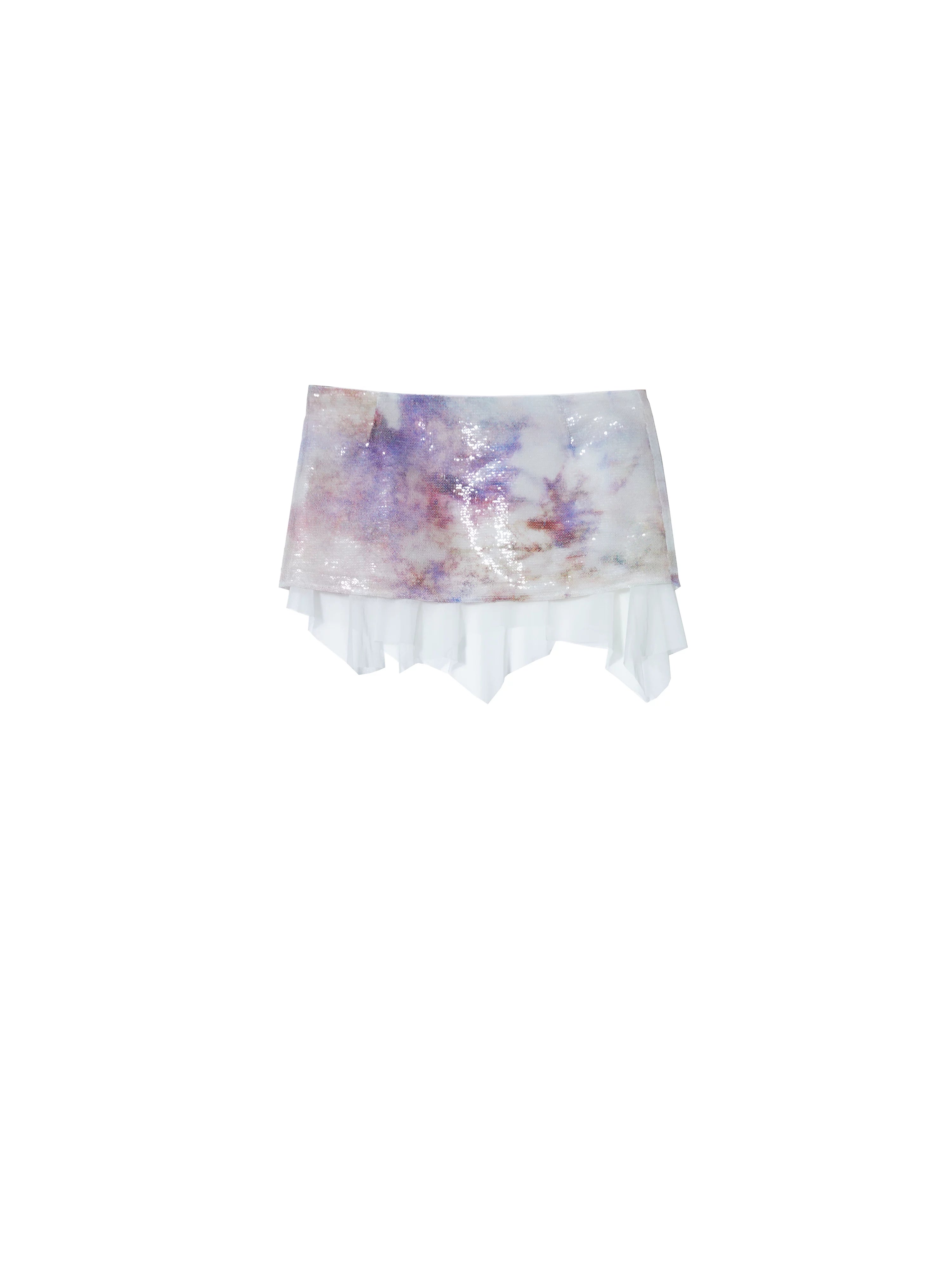 Opalhaze Sequin Layered Mini Skirt