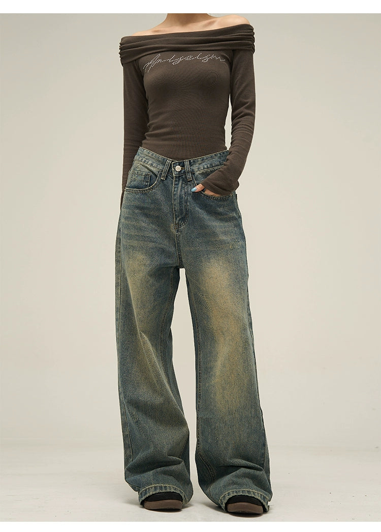 Vintage Aura Wide-Leg Jeans