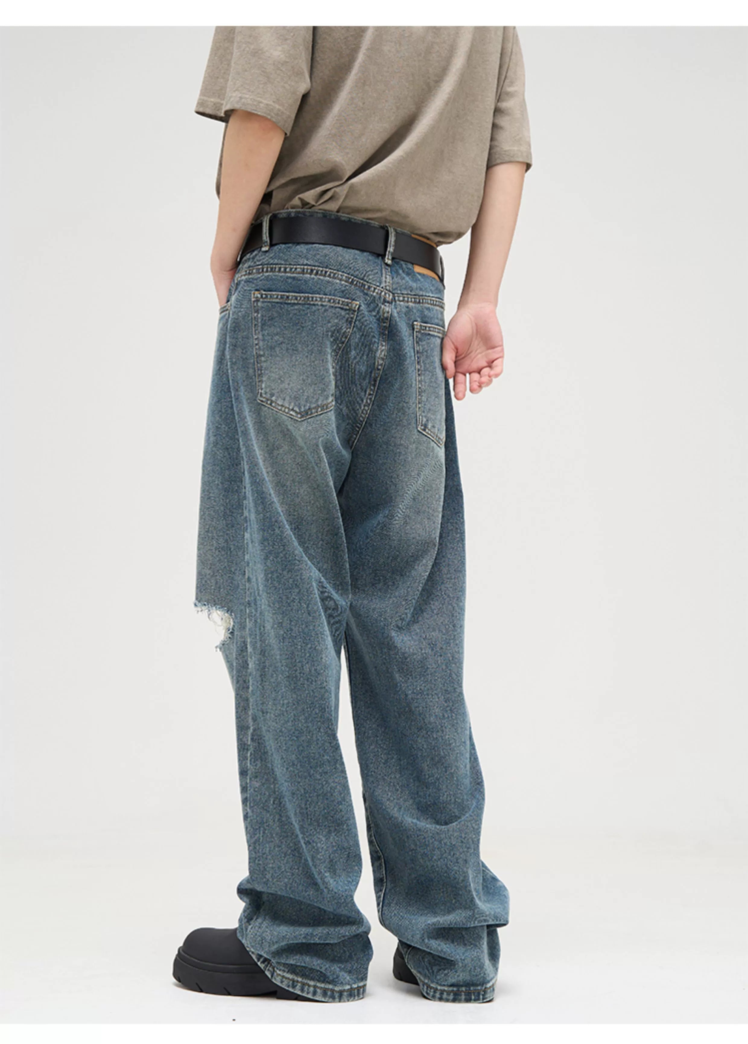 Vintage Subtle Fade Wide Leg Jeans