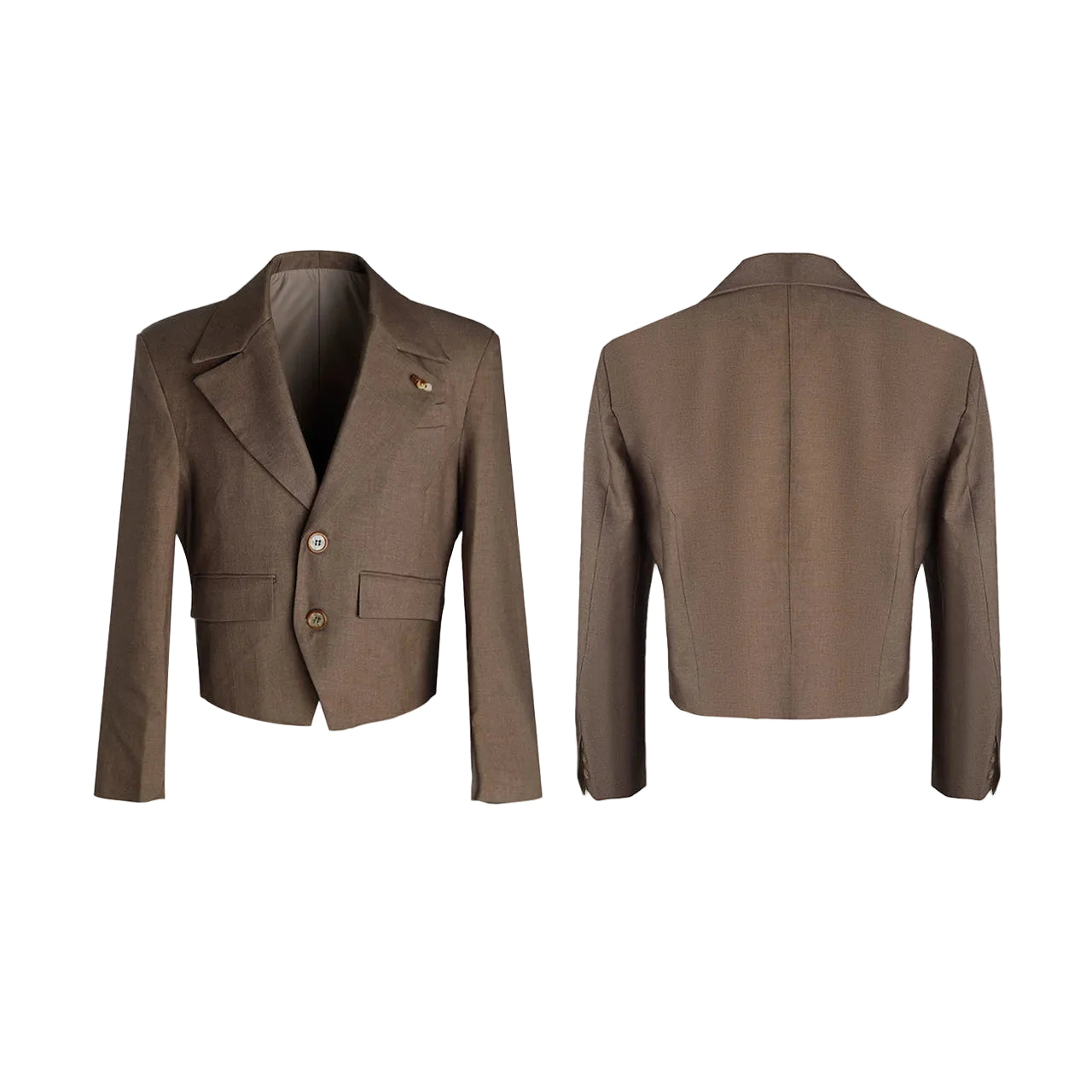 Noir Axis Cropped Tailor Blazer