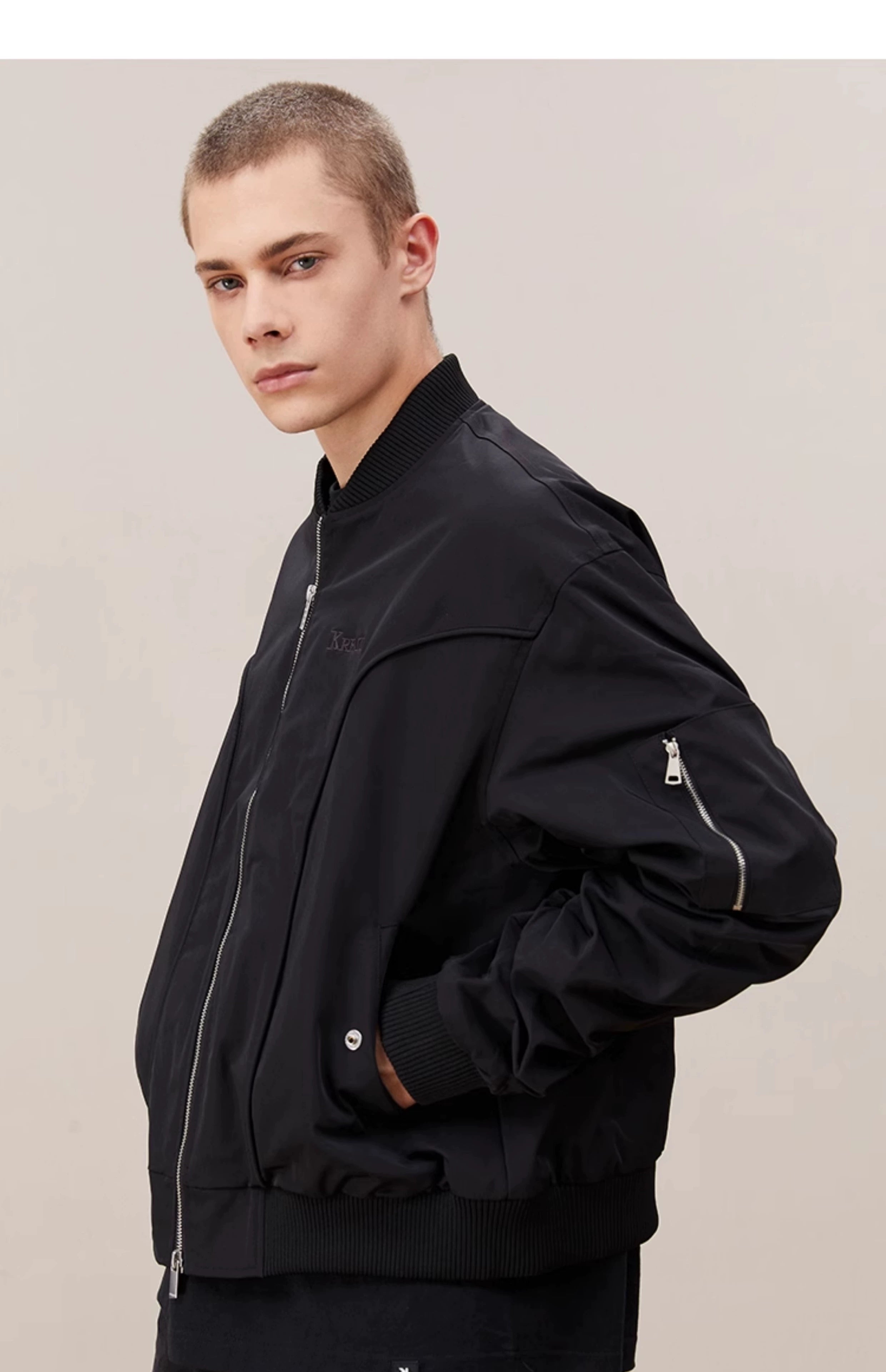 Trendy Ribbed Bomber Jackets