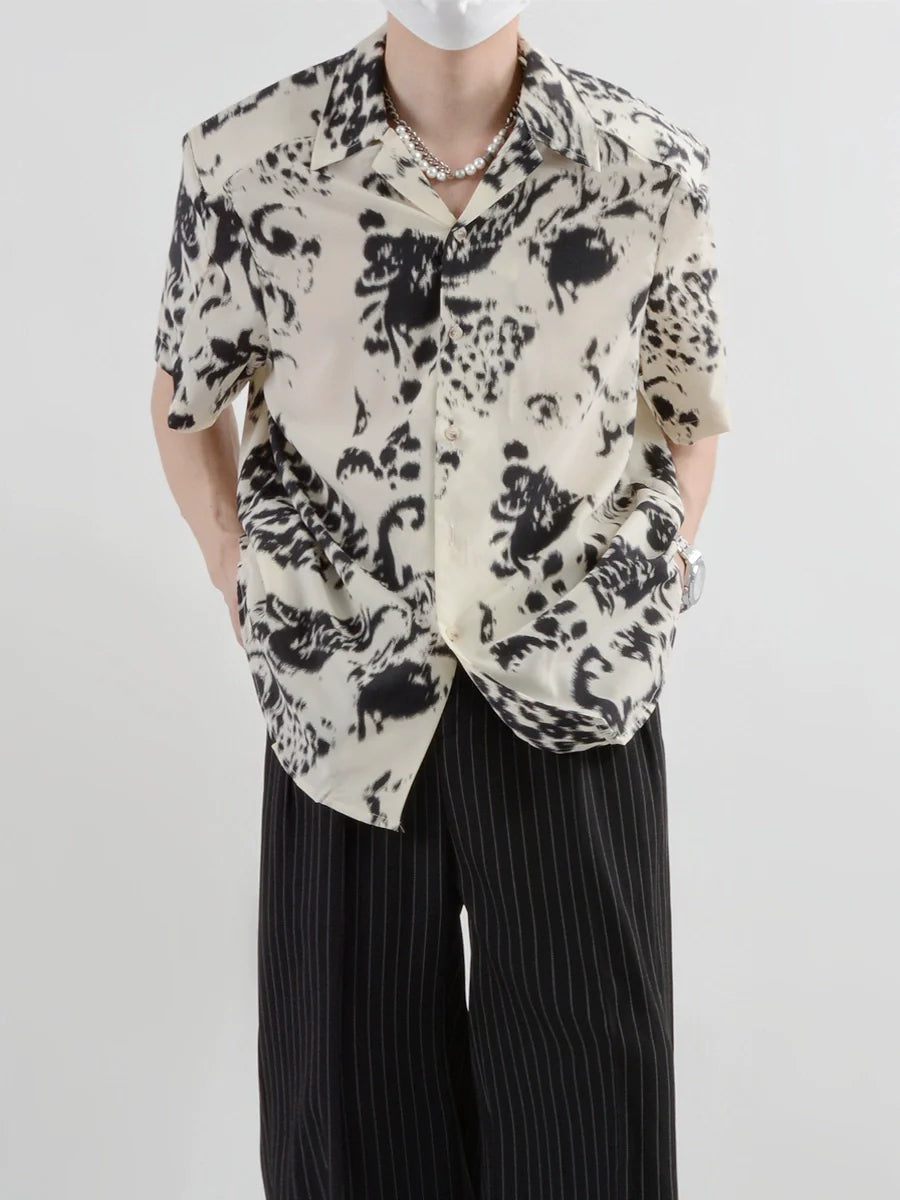 Abstract Short-Sleeve Shirt
