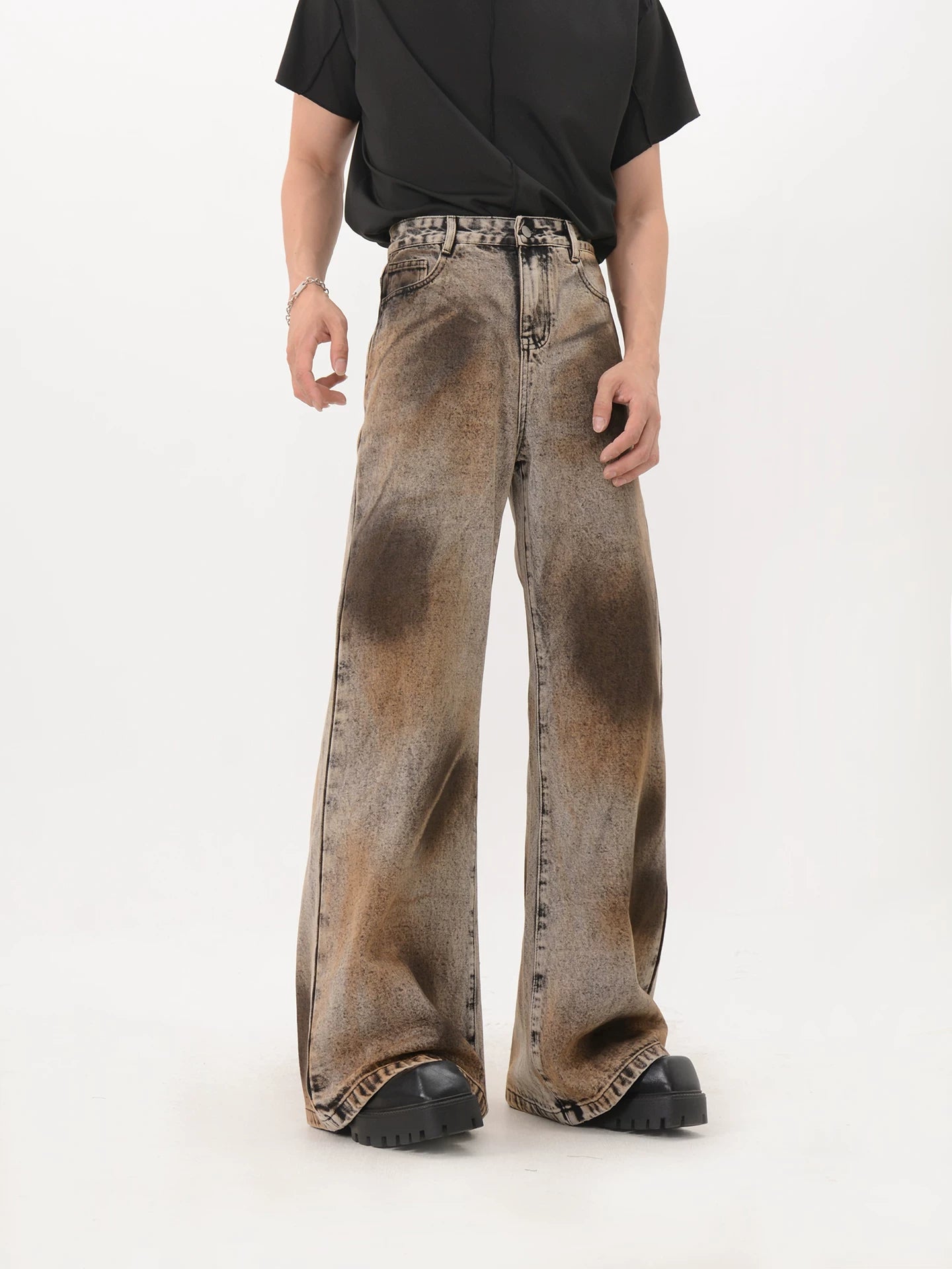 Rust Eclipse Flare Denim