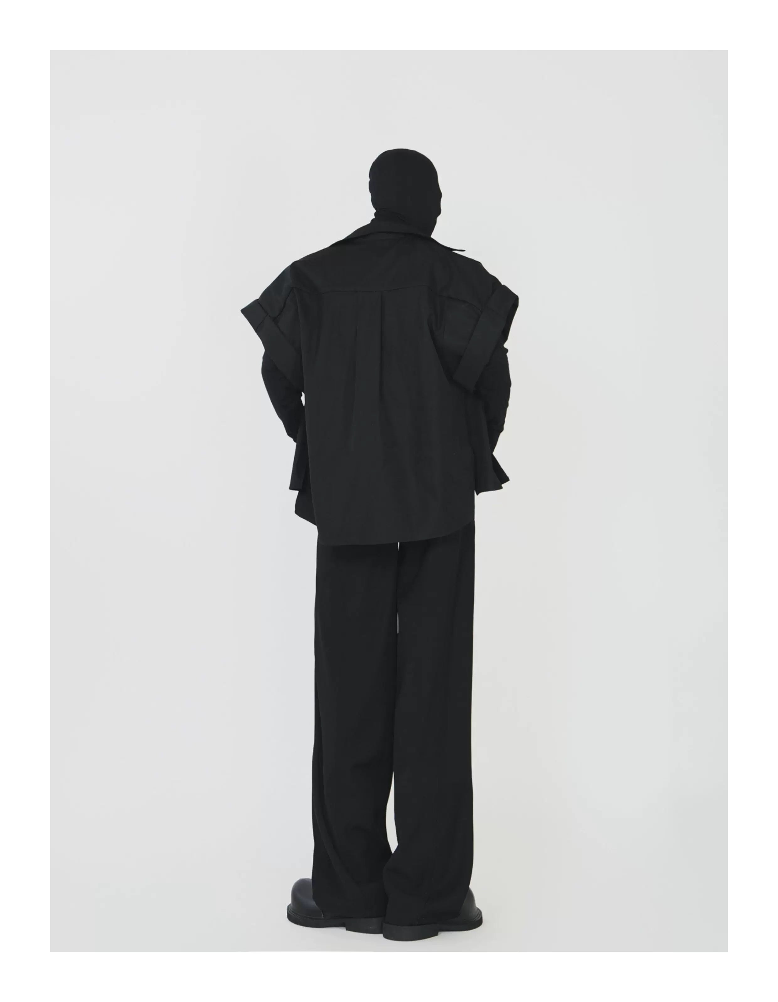 Monolith Drape Oversized Layered Shirt