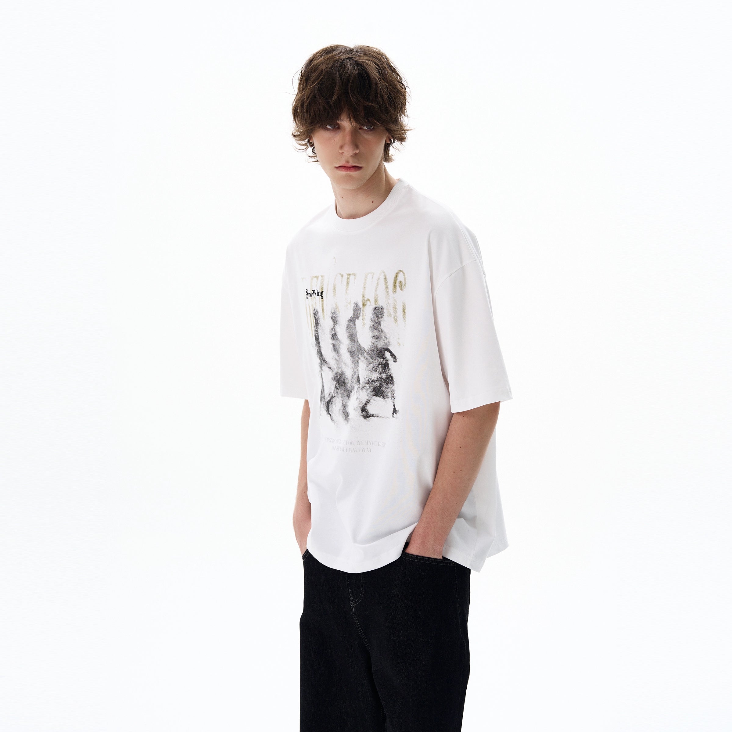 Dense Fog Graphic Oversized Tee