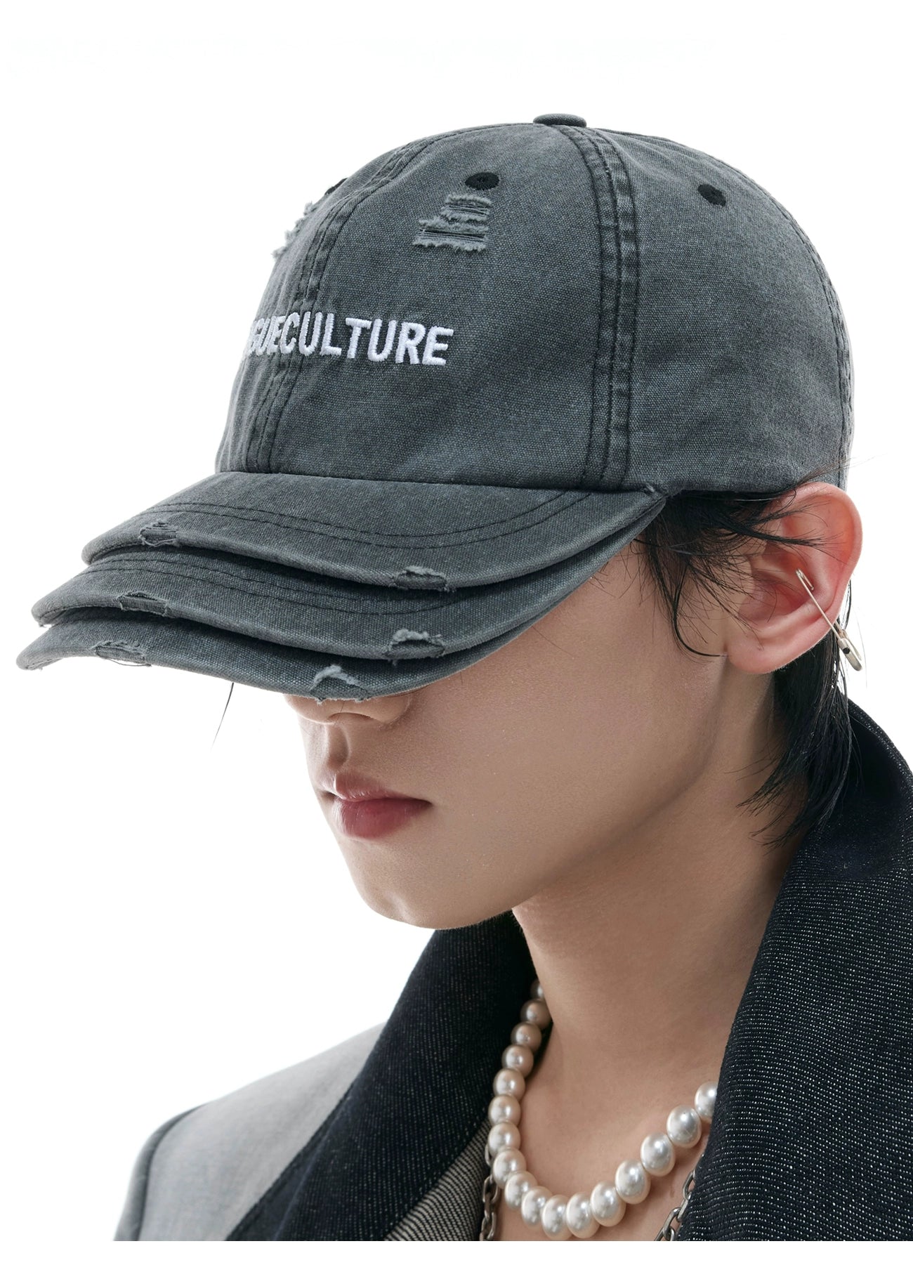 "Culture" Black Cotton Baseball Dad Cap