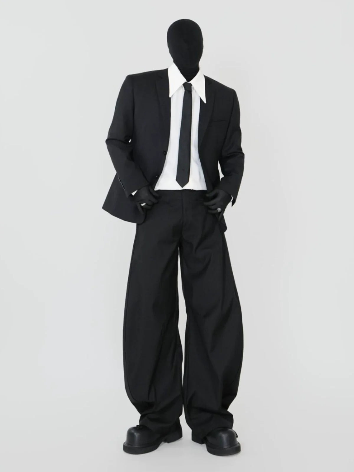 Noir Minimalist Tailored Jacket