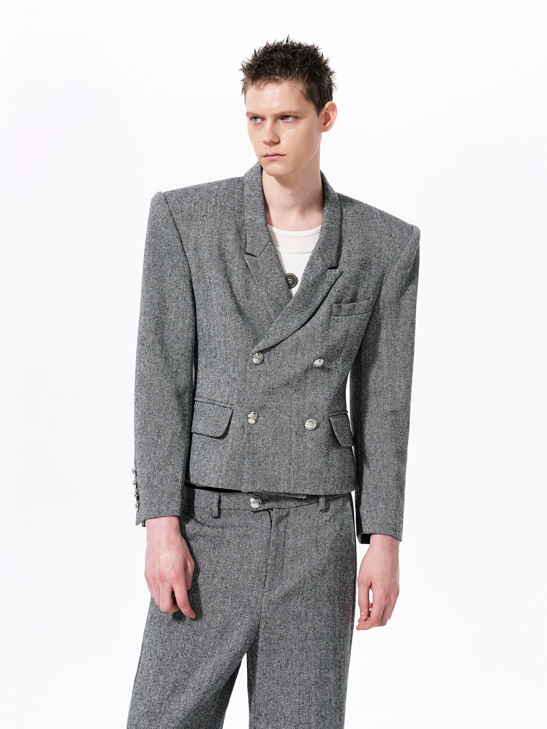 Granite Muse Cropped Blazer