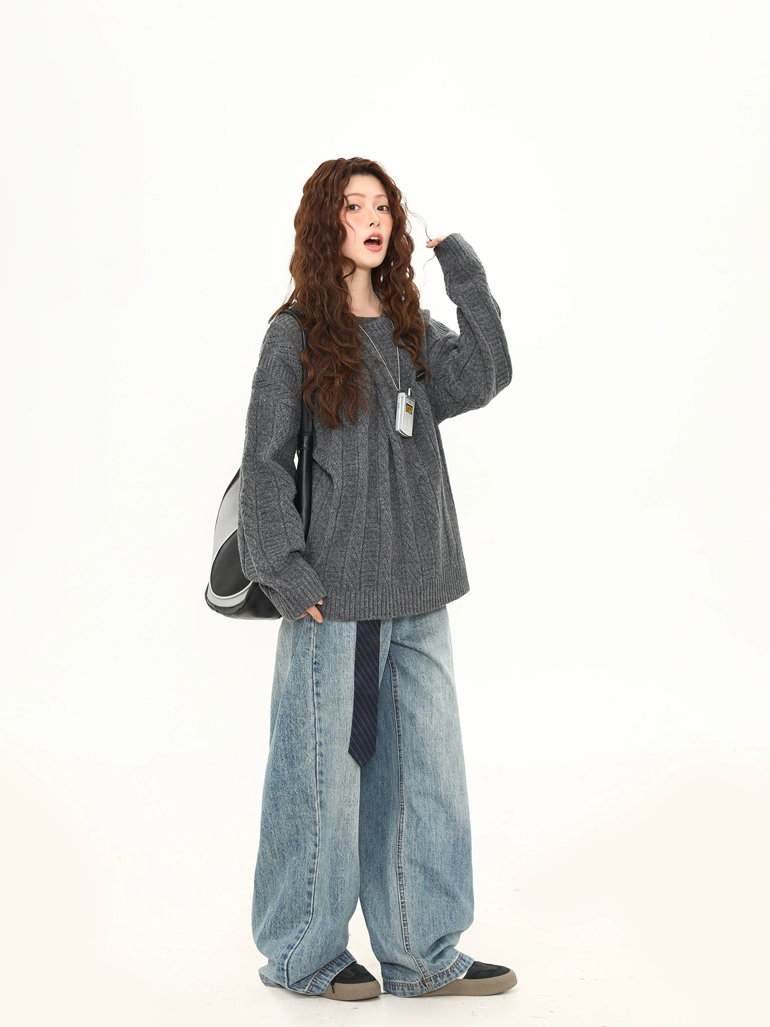 Oversized Cable Cozy Knit Sweater