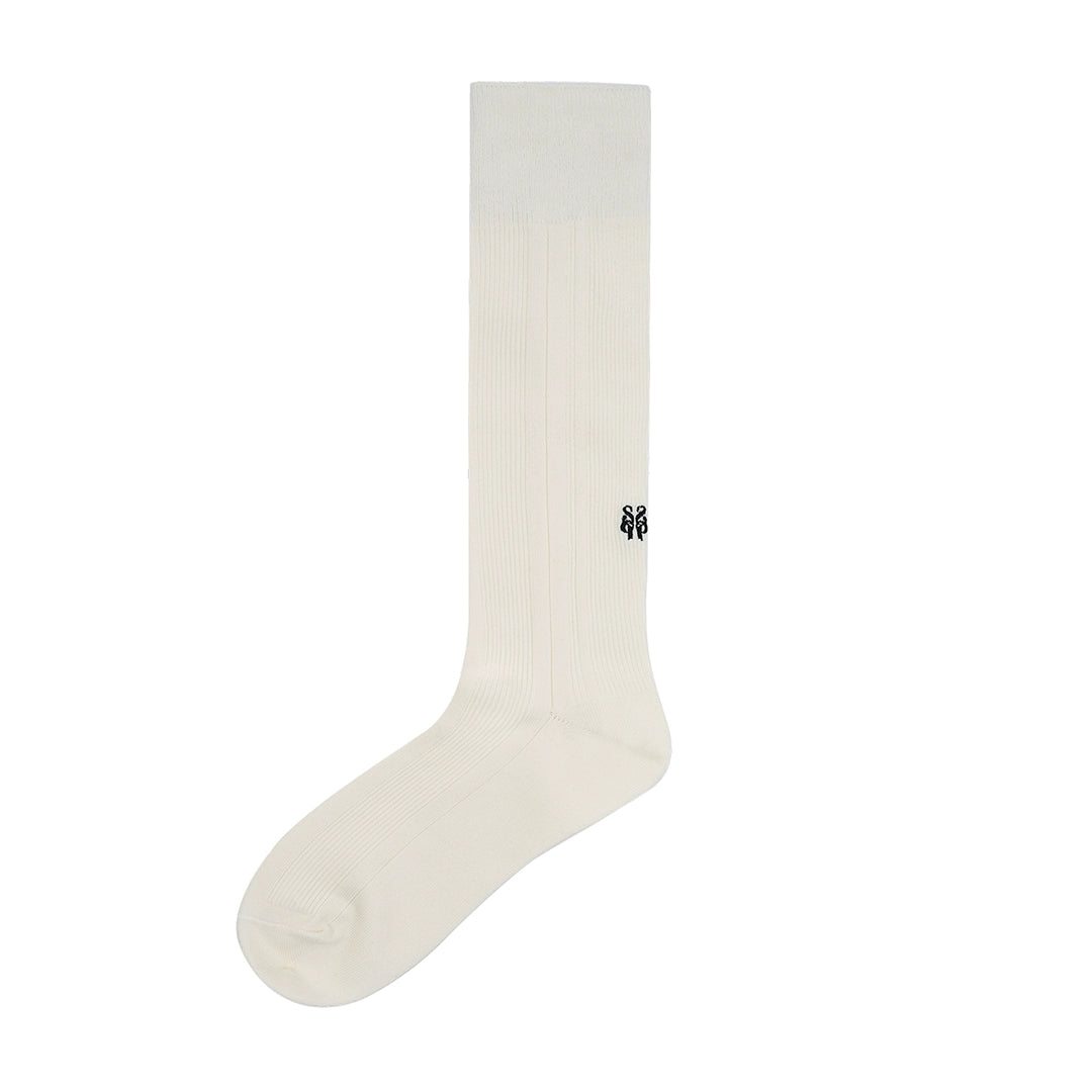 Ribbed Structured Crew Socks