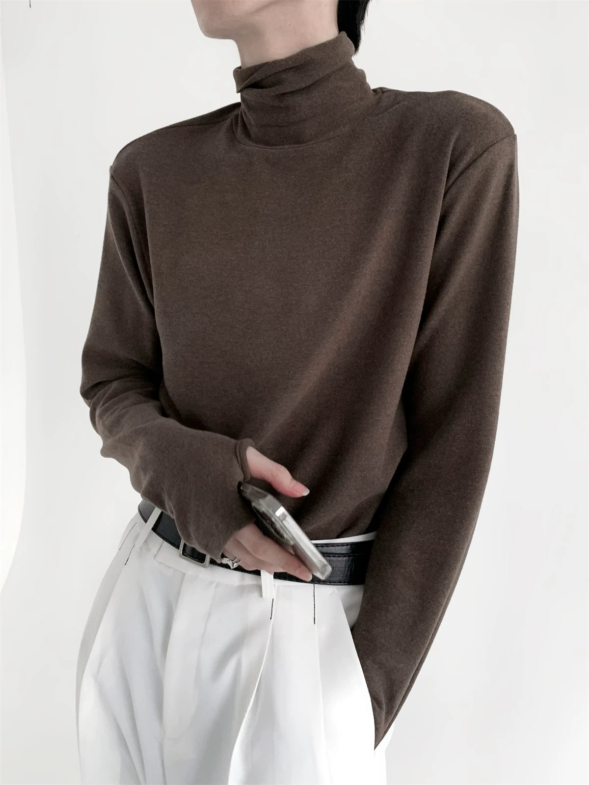 Slouch Turtleneck Top
