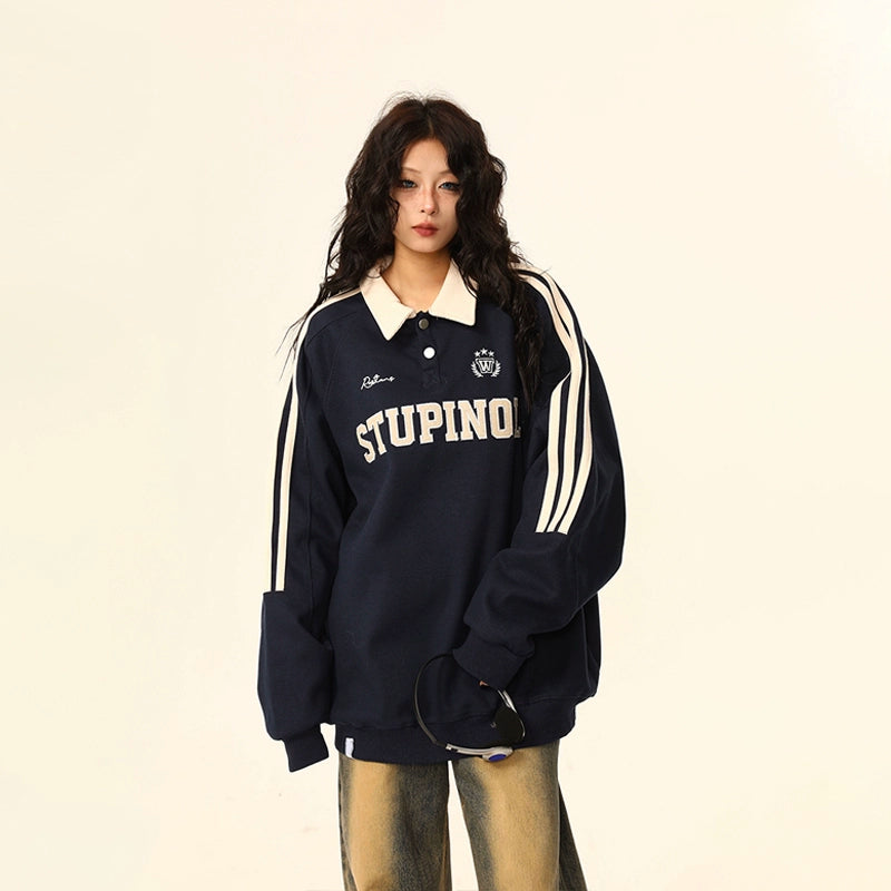Stupinol Varsity Polo Sweatshirt