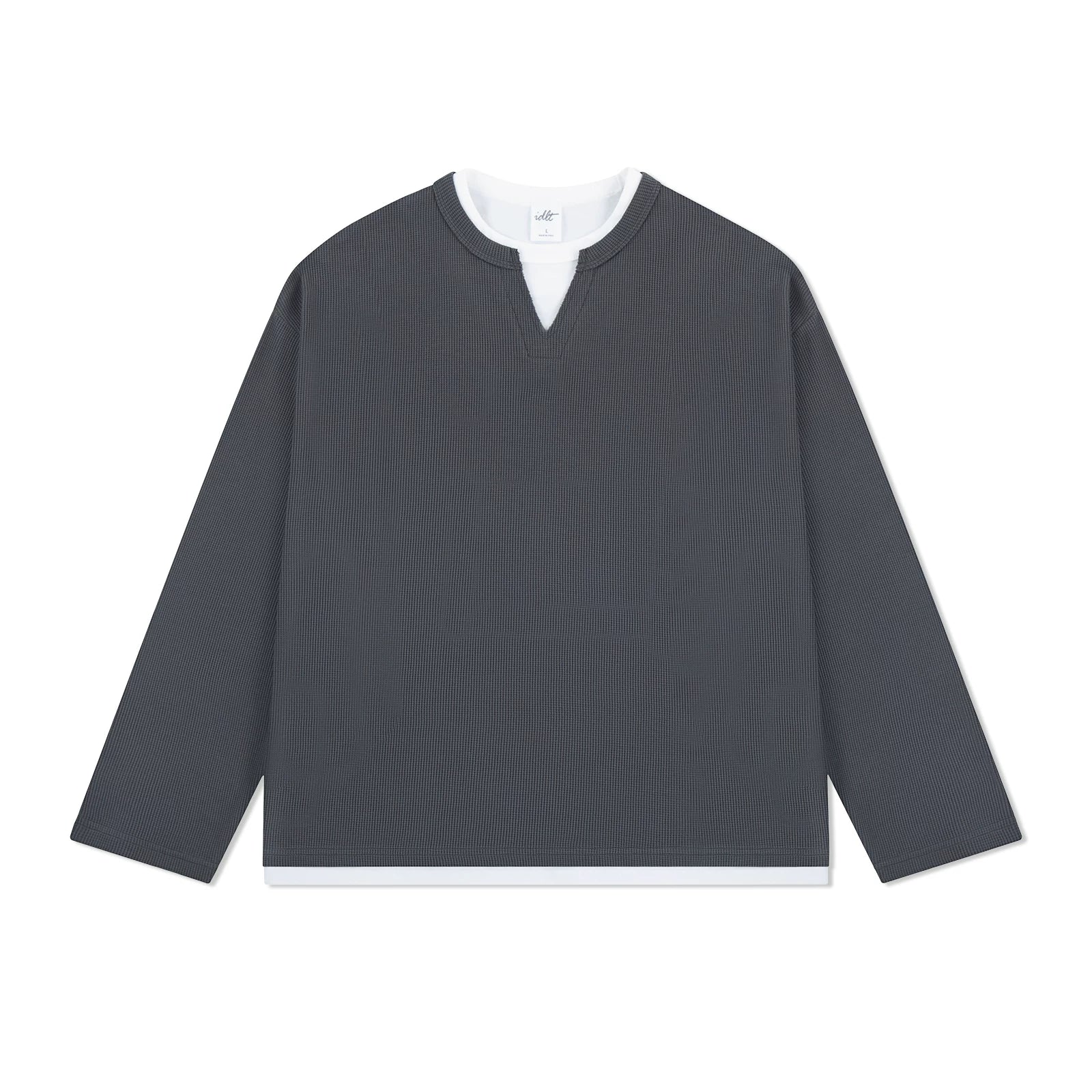 Layernotch Waffle Long Sleeve Tee