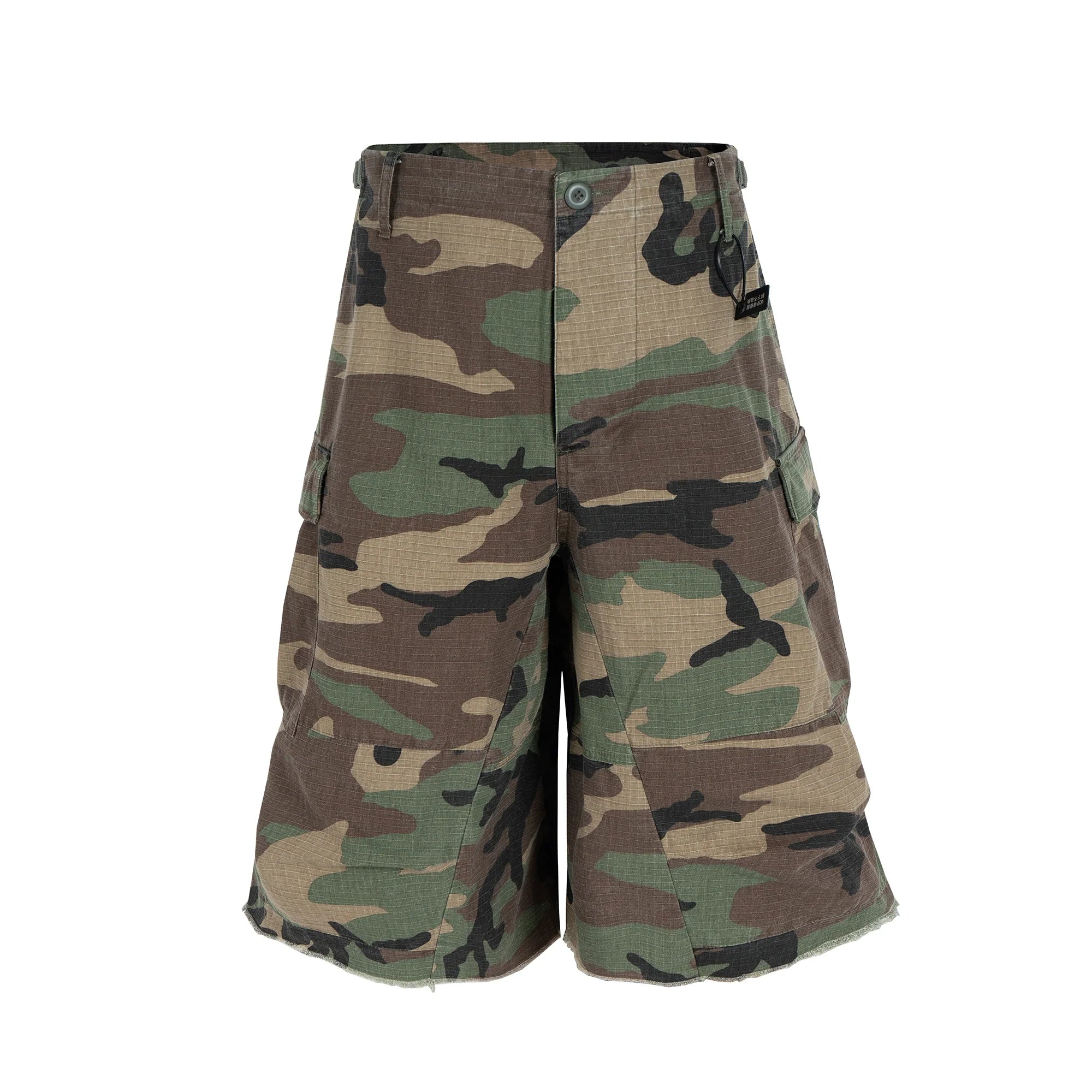 Camo Patchwork Cargo Jorts