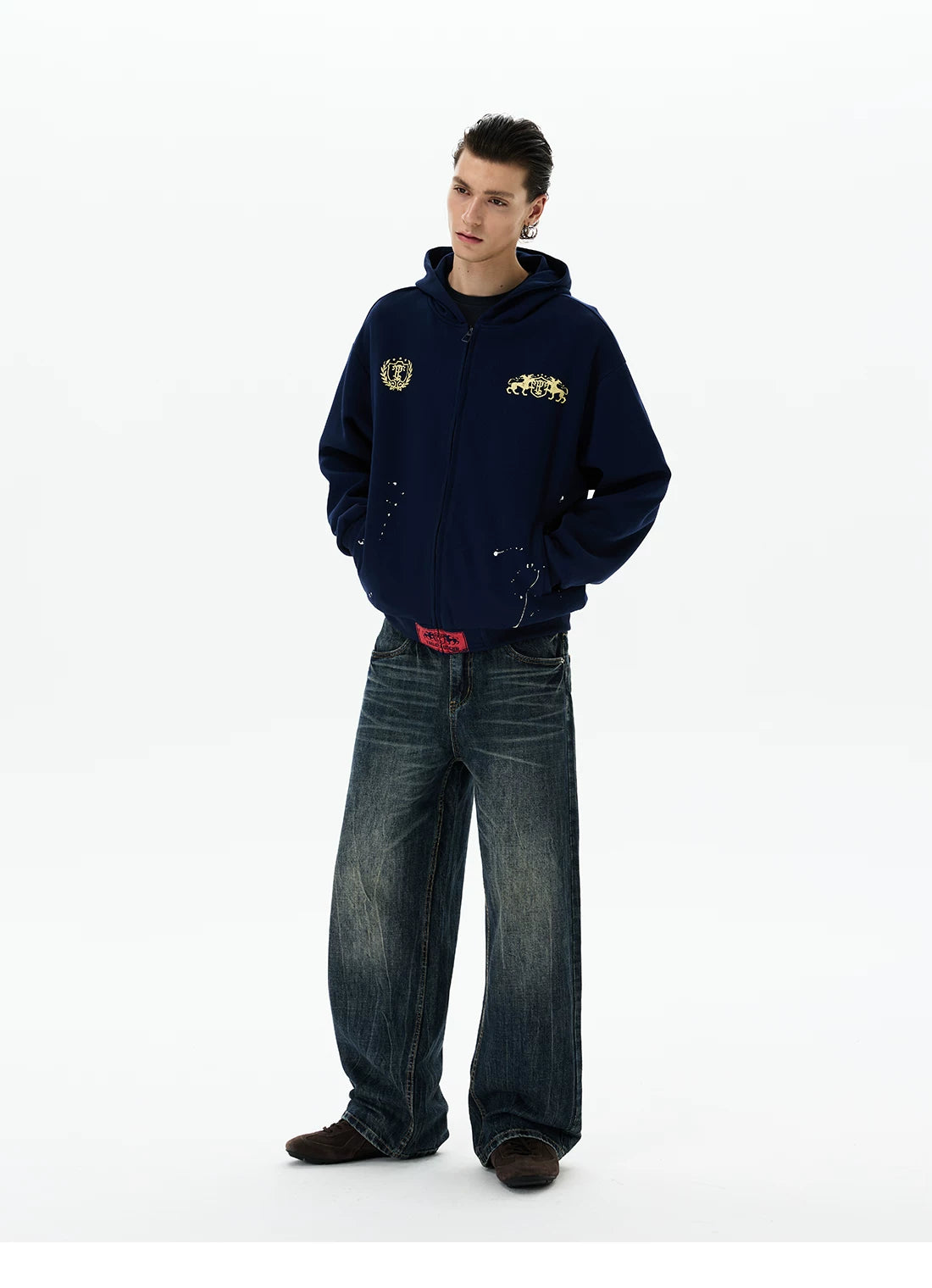 Regal Crest Unicorn Zip Hoodie