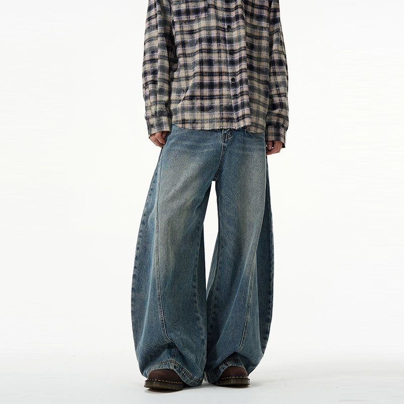Ultra Wide-Leg Balloon Jeans