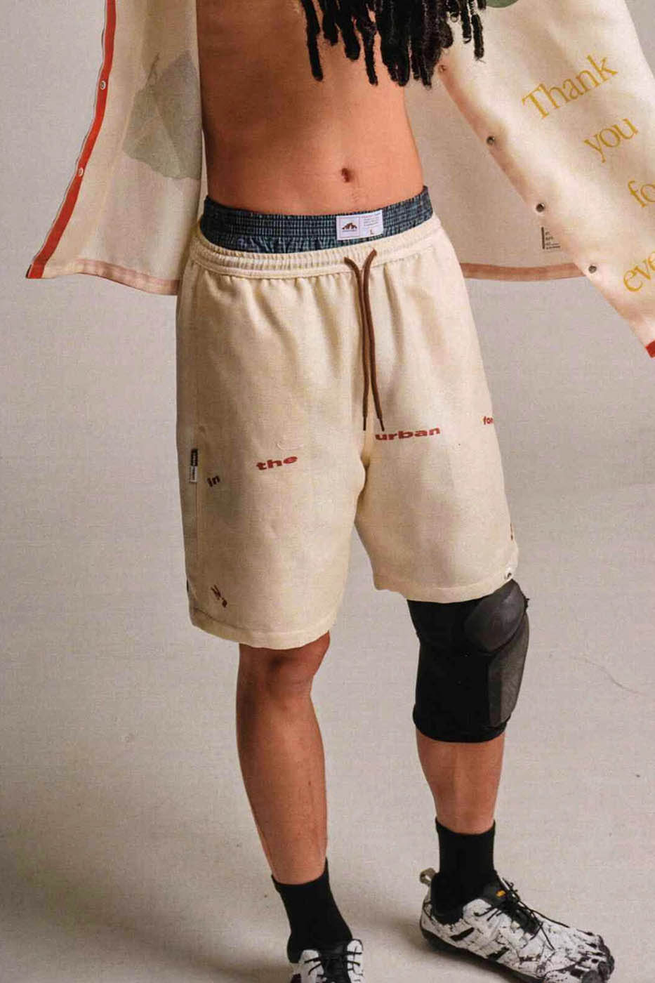 Shorts de texte forestier urbain