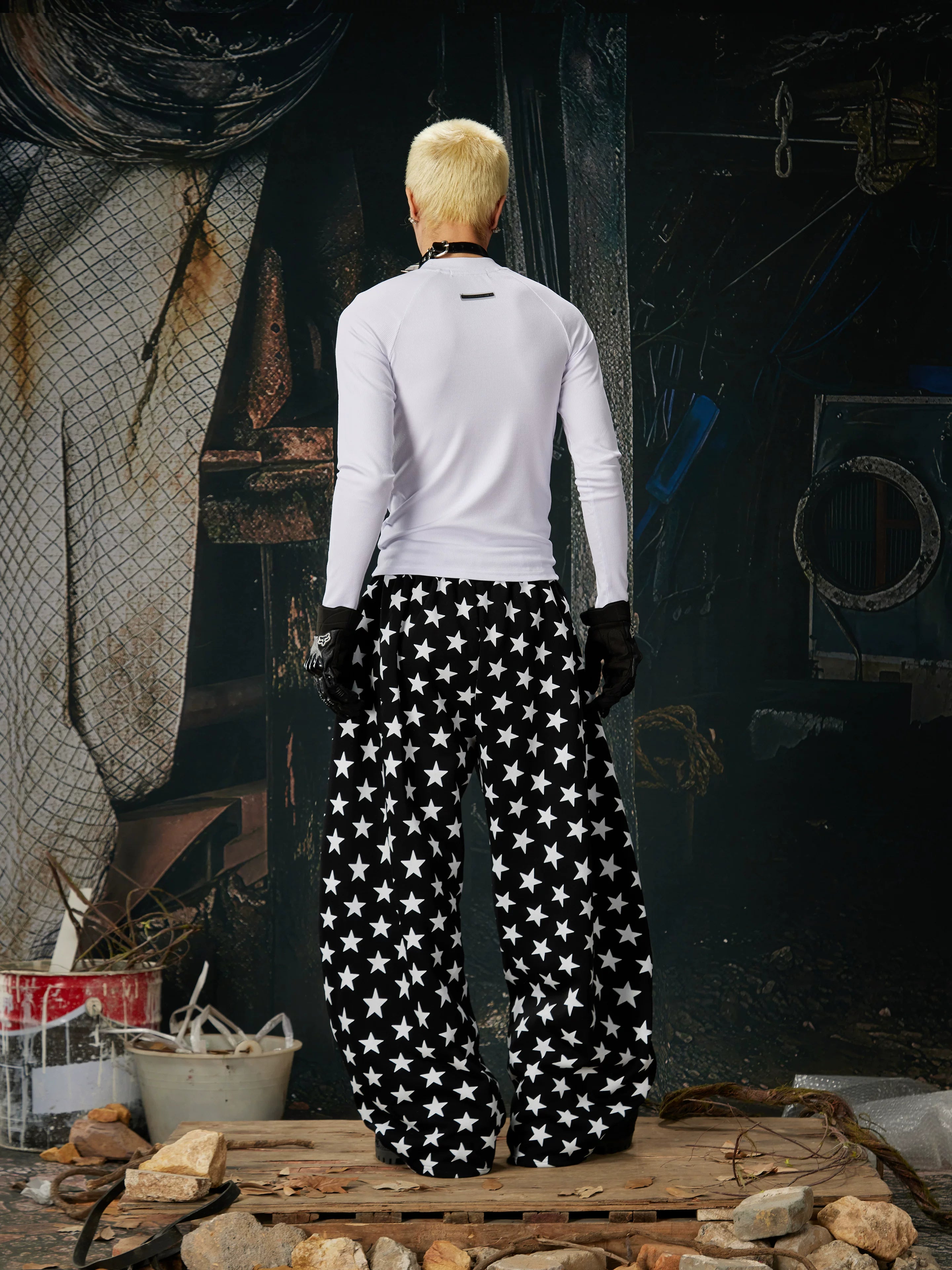 Starlite Riot Wide‑Leg Track Pants