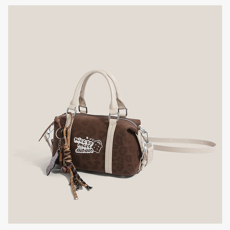Doodle Charm Barrel Bag