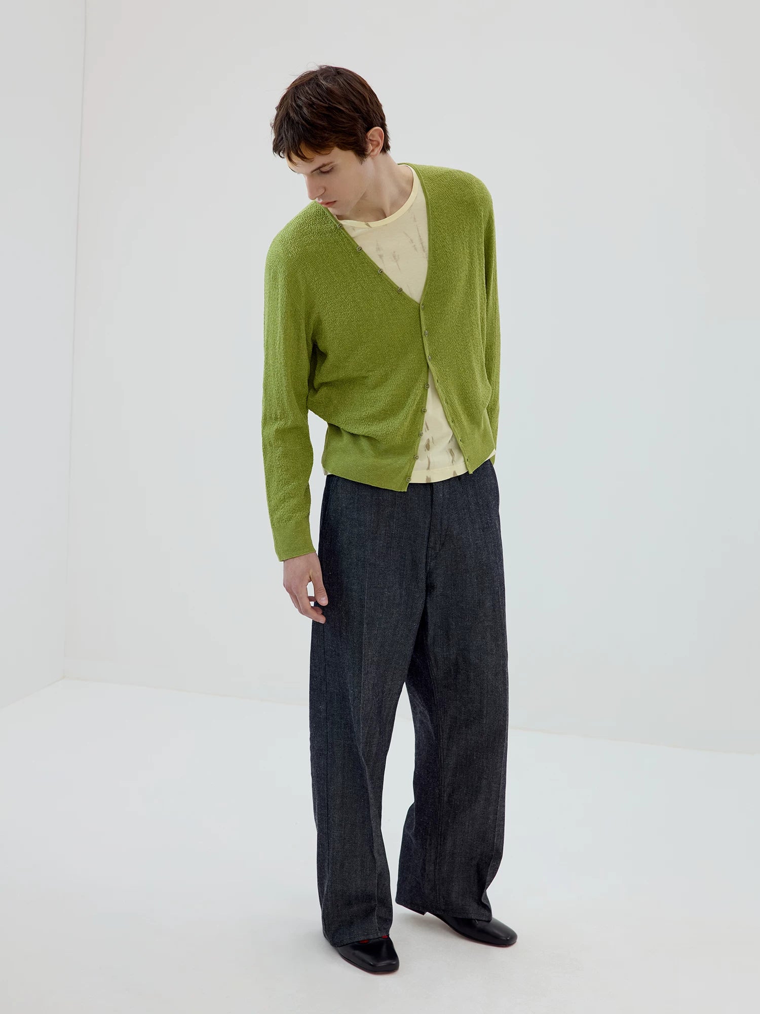 Selvedge Drift Wide-Leg Trousers