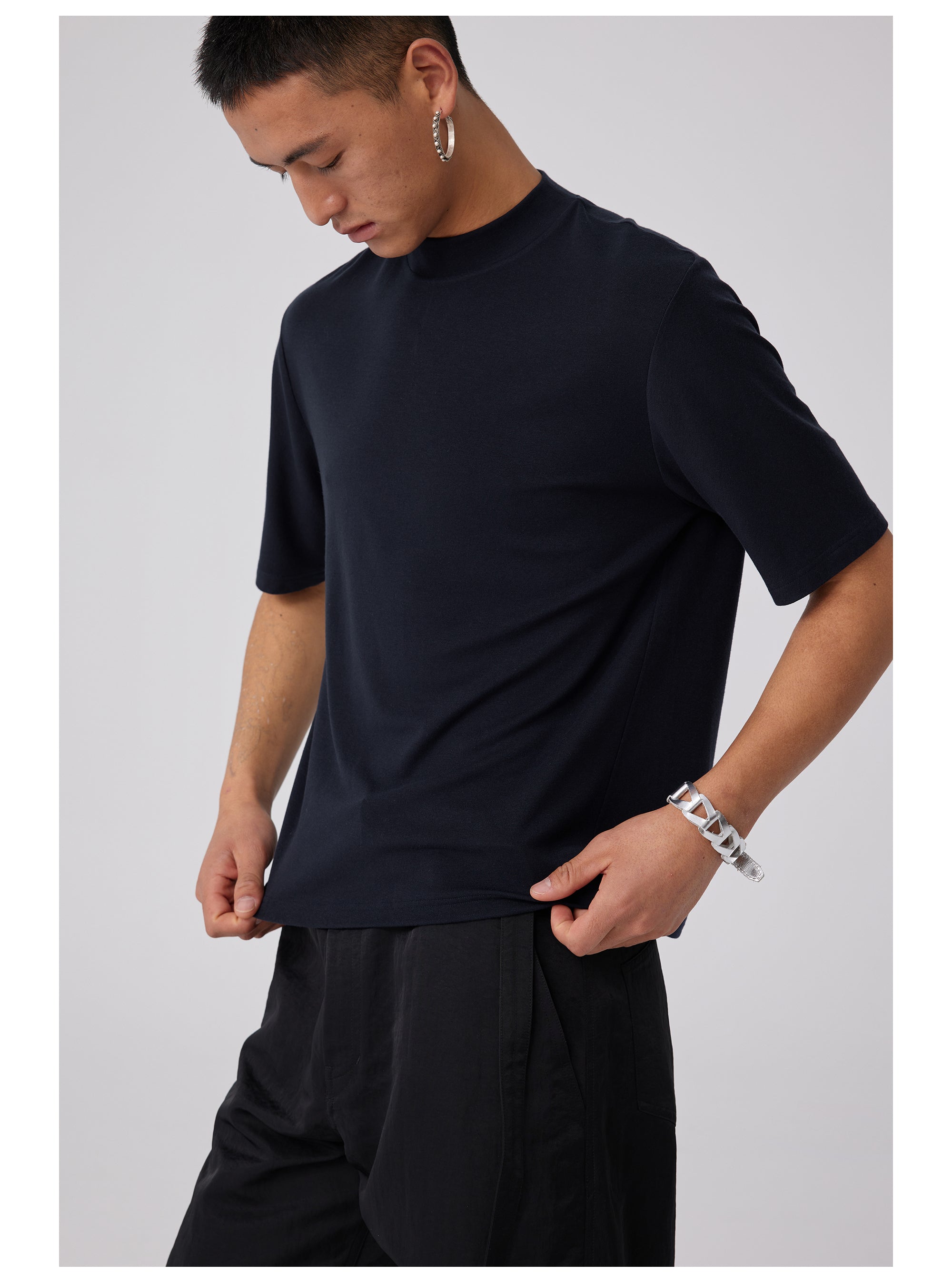 Wool Slim-Fit Turtleneck T-shirt