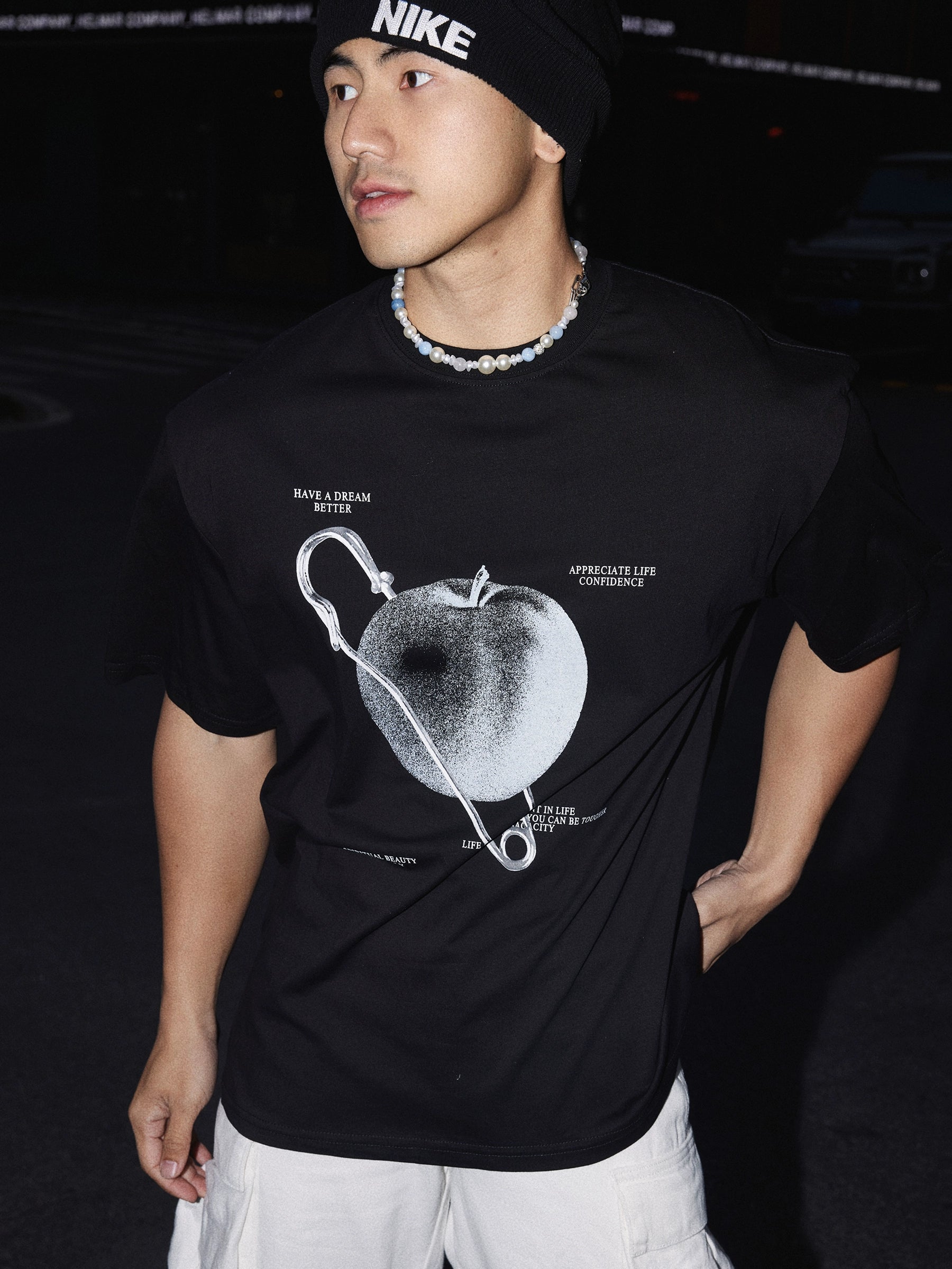 Graphic Safety Pin T-Shirt