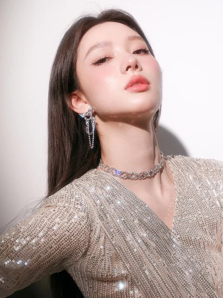 Rain Butterfly Chain Drop Earrings - view 5