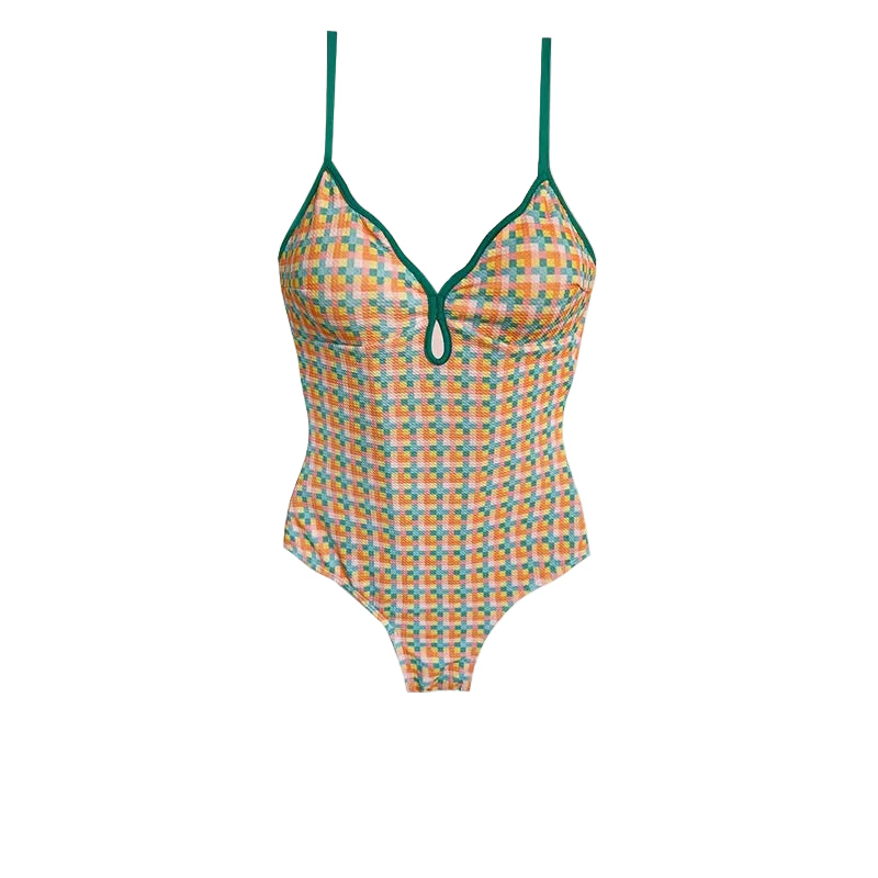 Candy Plaid Court Mini Skirted Suit