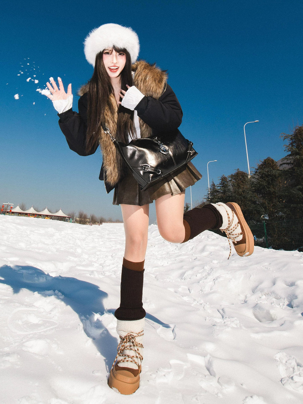 Snowbound Sherpa Platform Boots