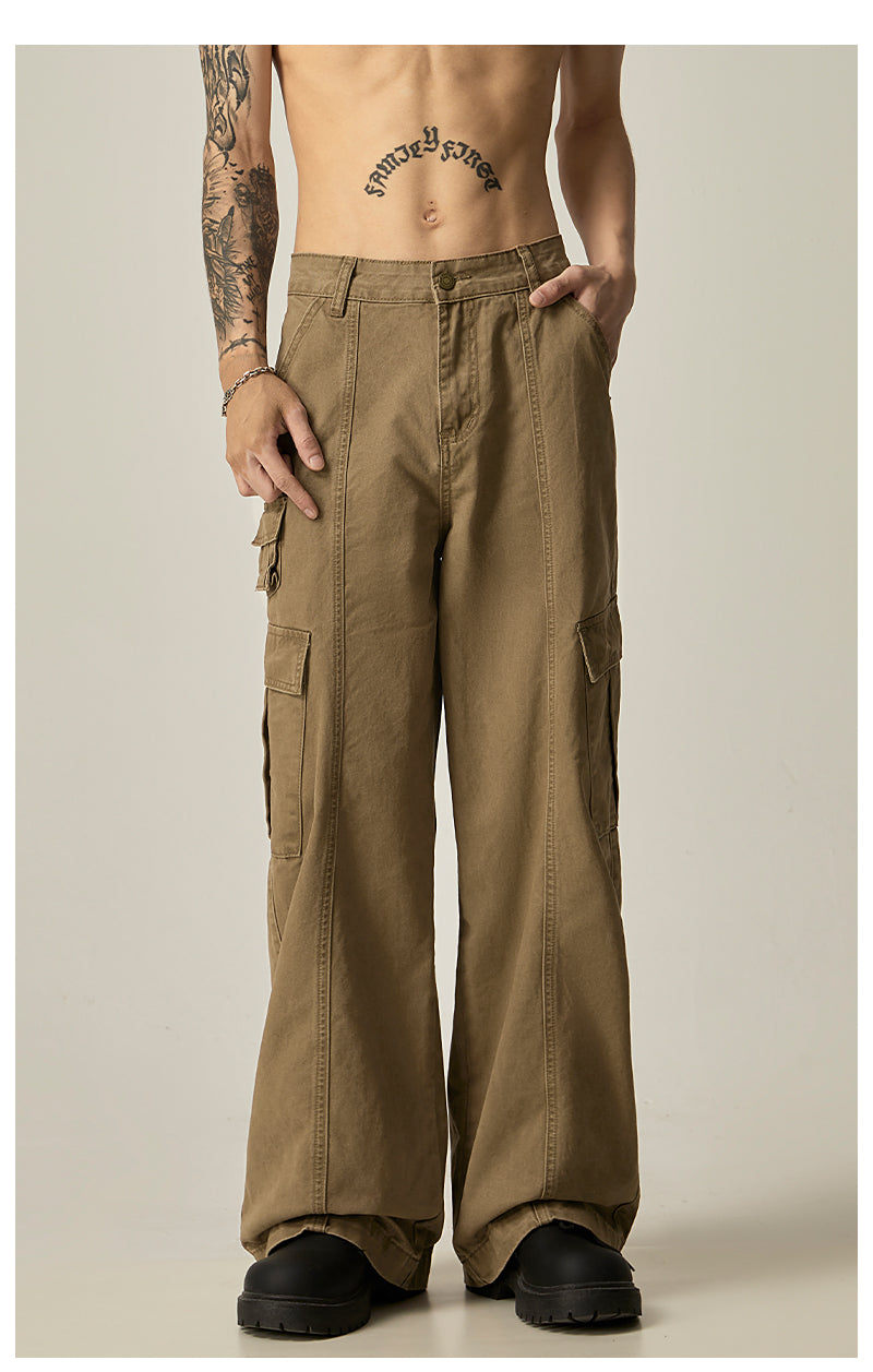 Black Wide Leg Cargo Pants