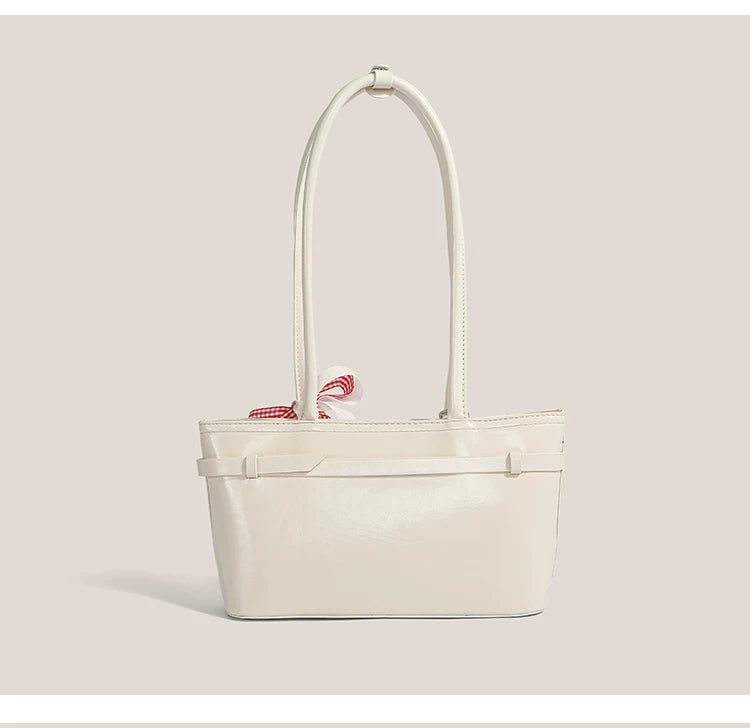 Cherry Picnic Ribbon Baguette Bag