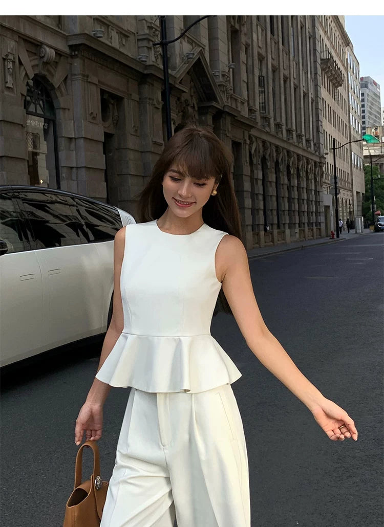 Executive Soft Peplum Blouse