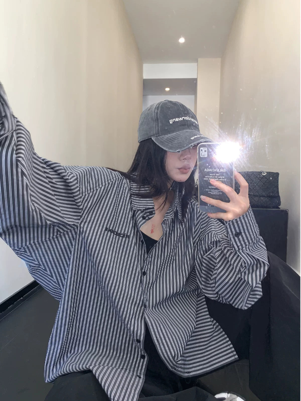 Inkline Oversize Stripe Shirt