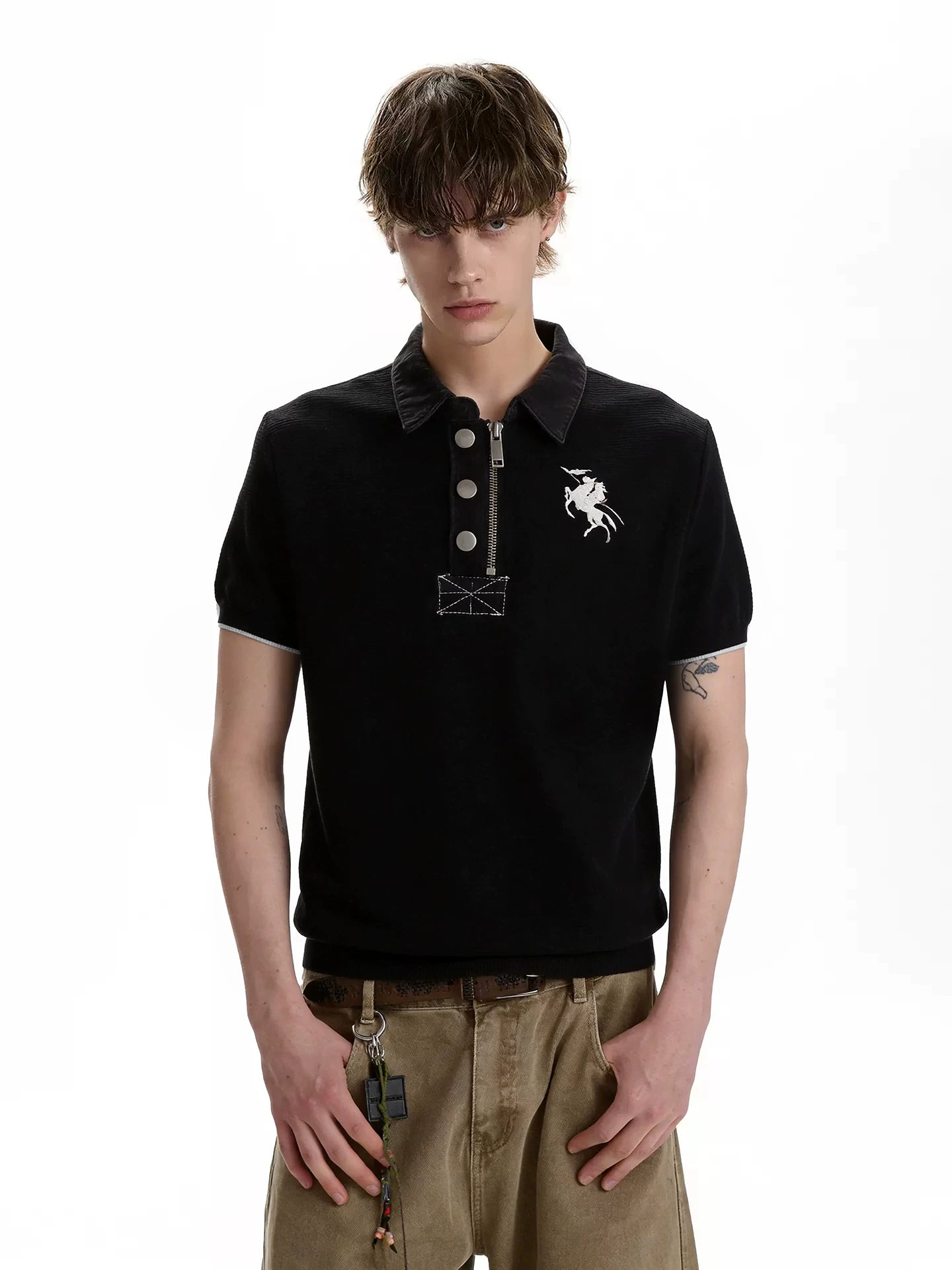 Rider Zip-Placket Polo