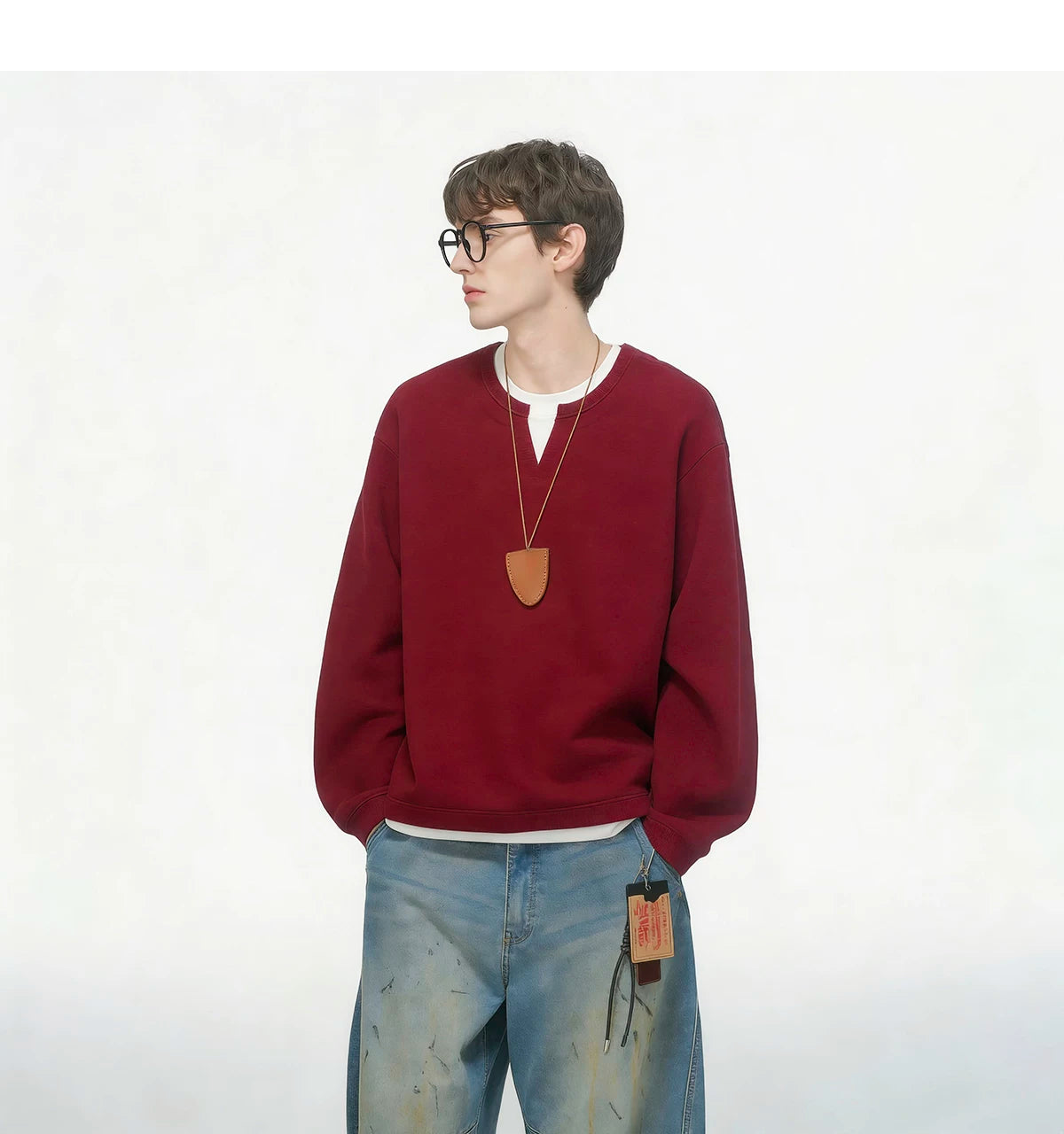 Softlane Layered Crew Sweatshirt