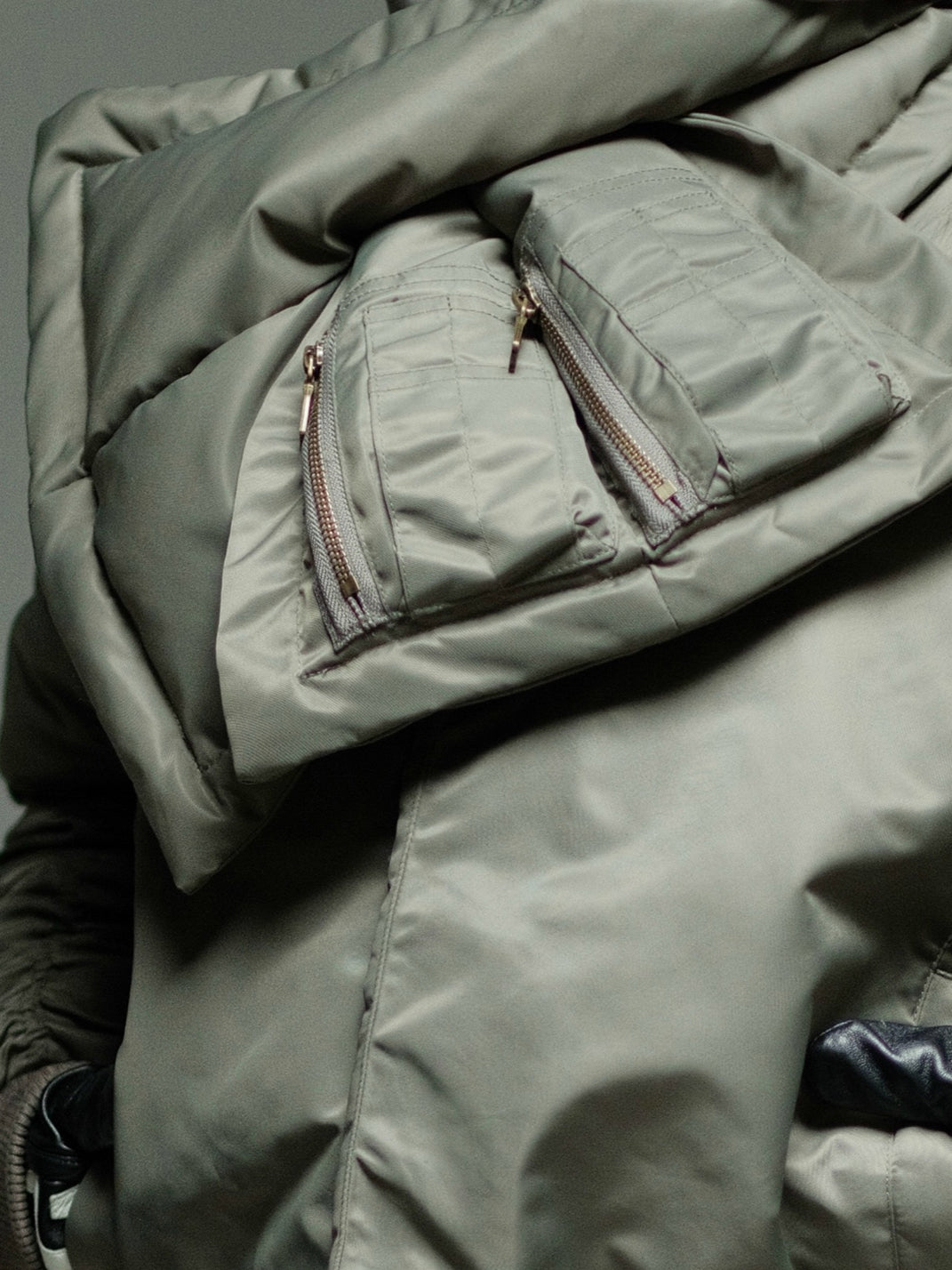 Thermal Torque Bomber Jacket With Removable Scarf