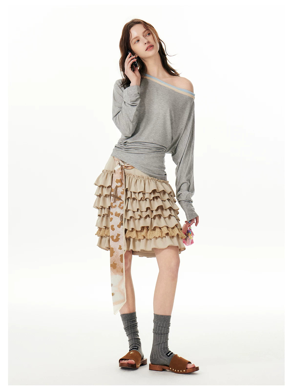 Meadow Doodle Blossom Tie Belt