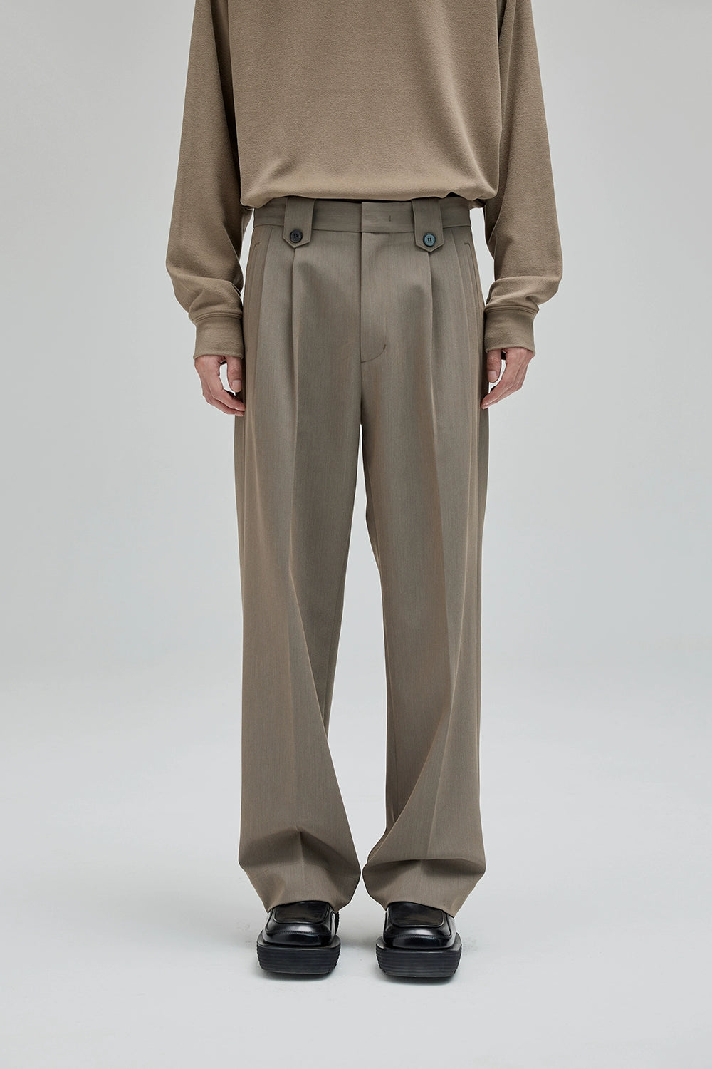 Pantalones de traje ancho
