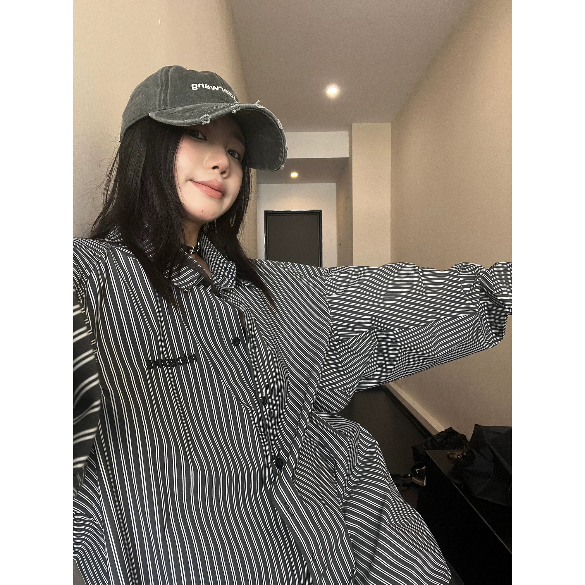 Inkline Oversize Stripe Shirt