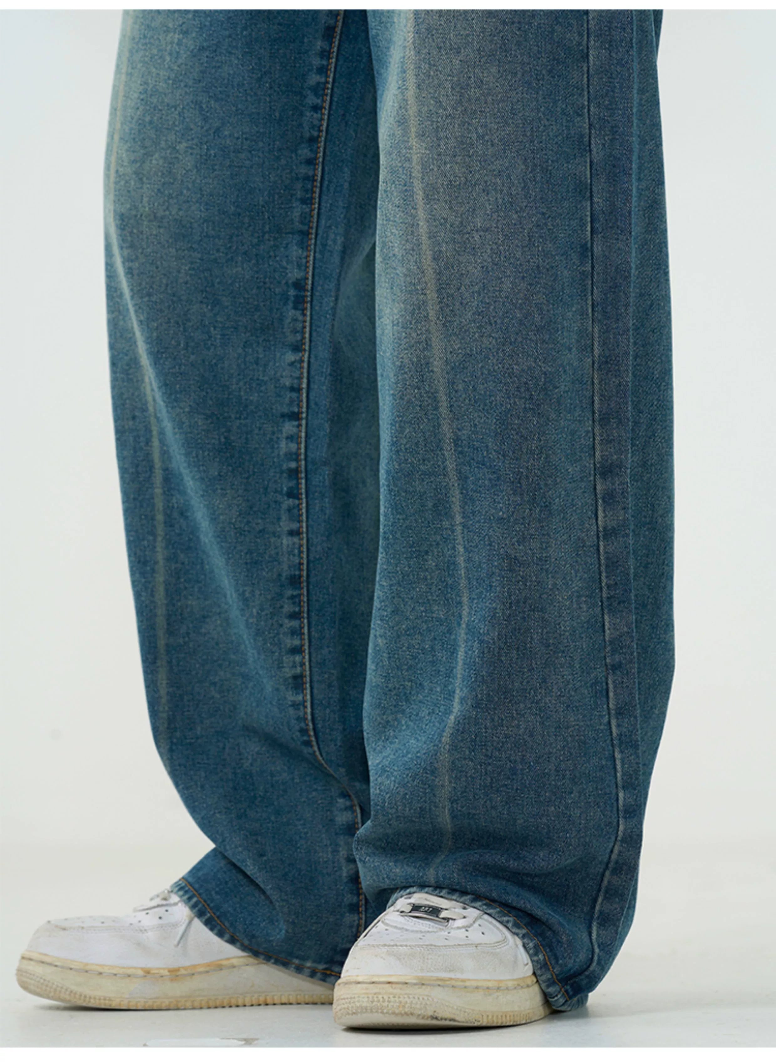 Vintage Subtle Fade Wide Leg Jeans