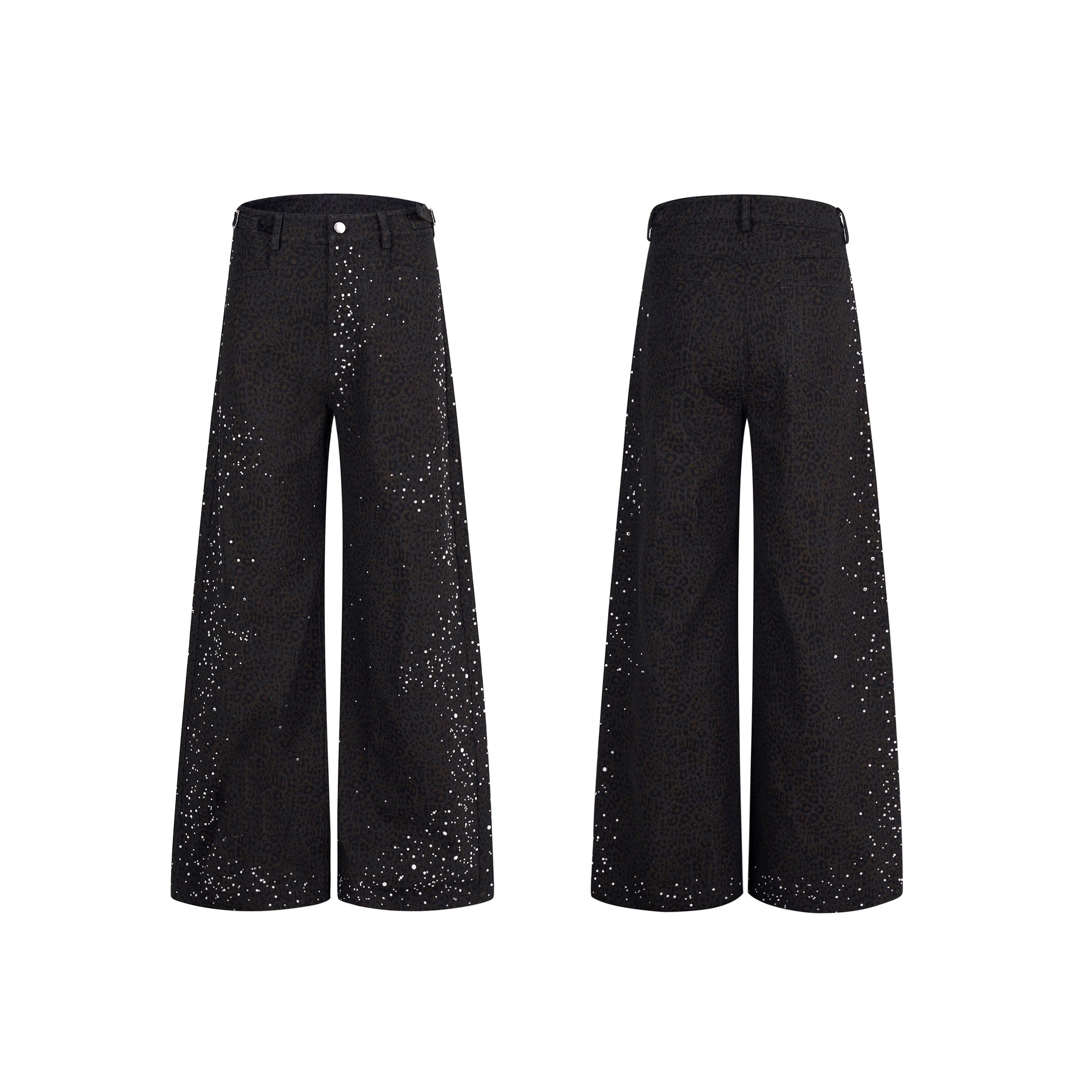 Black Wide-Leg Culotte Pants