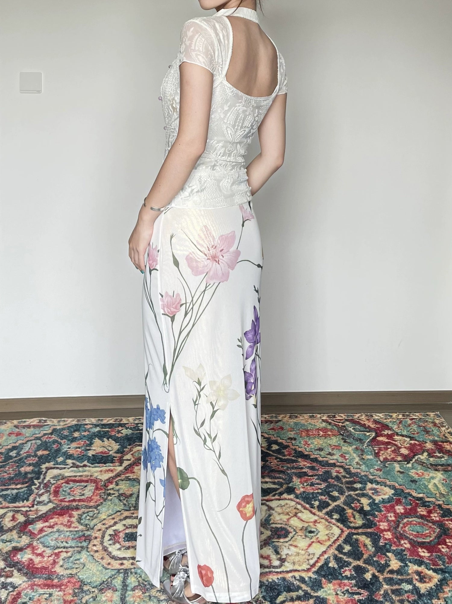 Lace Cheongsam Top