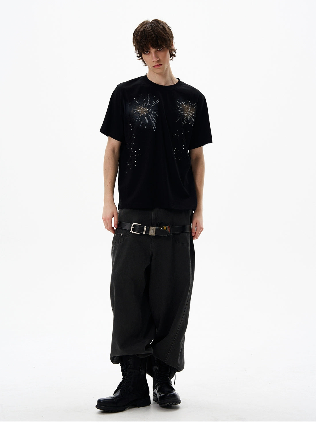 Fireworks Print T-Shirt